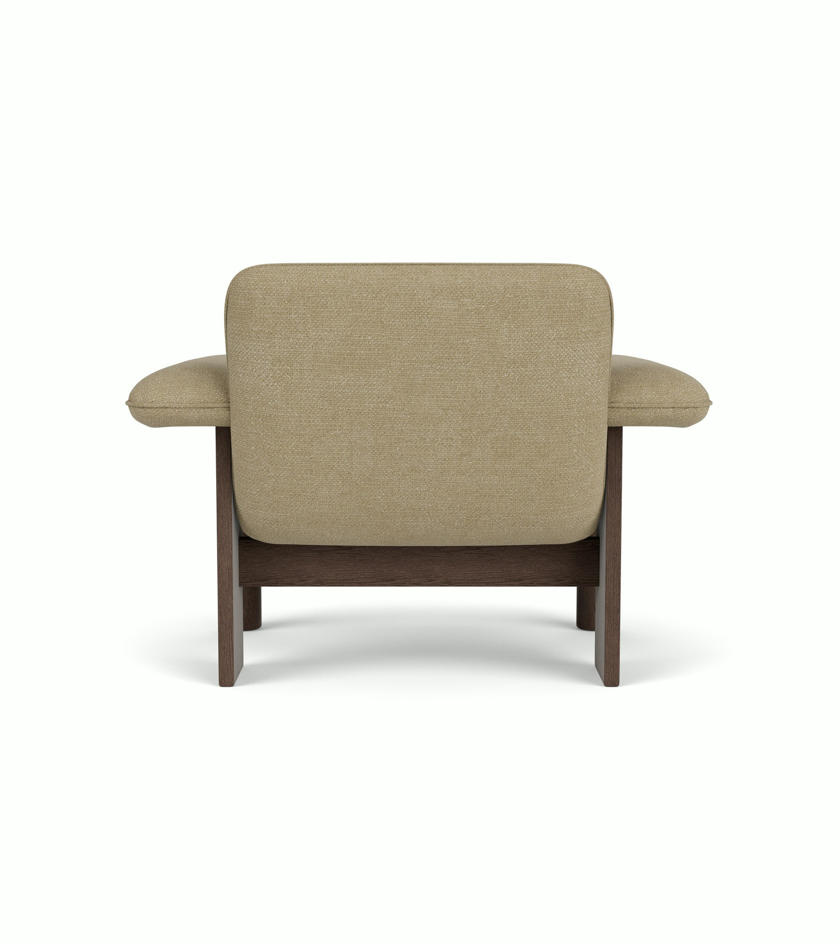 Brasilia Lounge Chair - Low Back, Dark Stained Oak, Audo Boucle, Driftwood 02