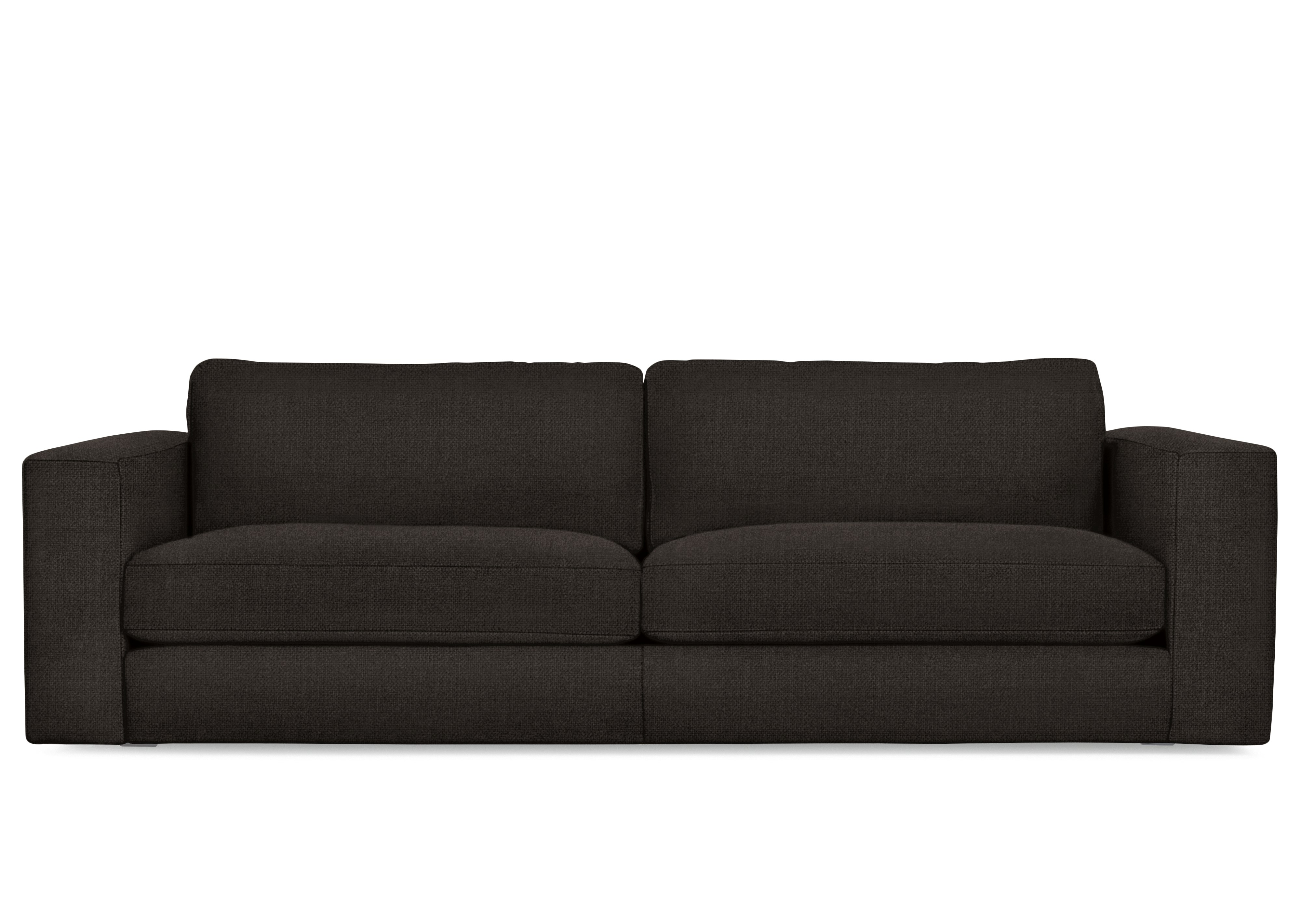 A Reid Sleeper in Pebble Weave Chocolate viewed from the front.