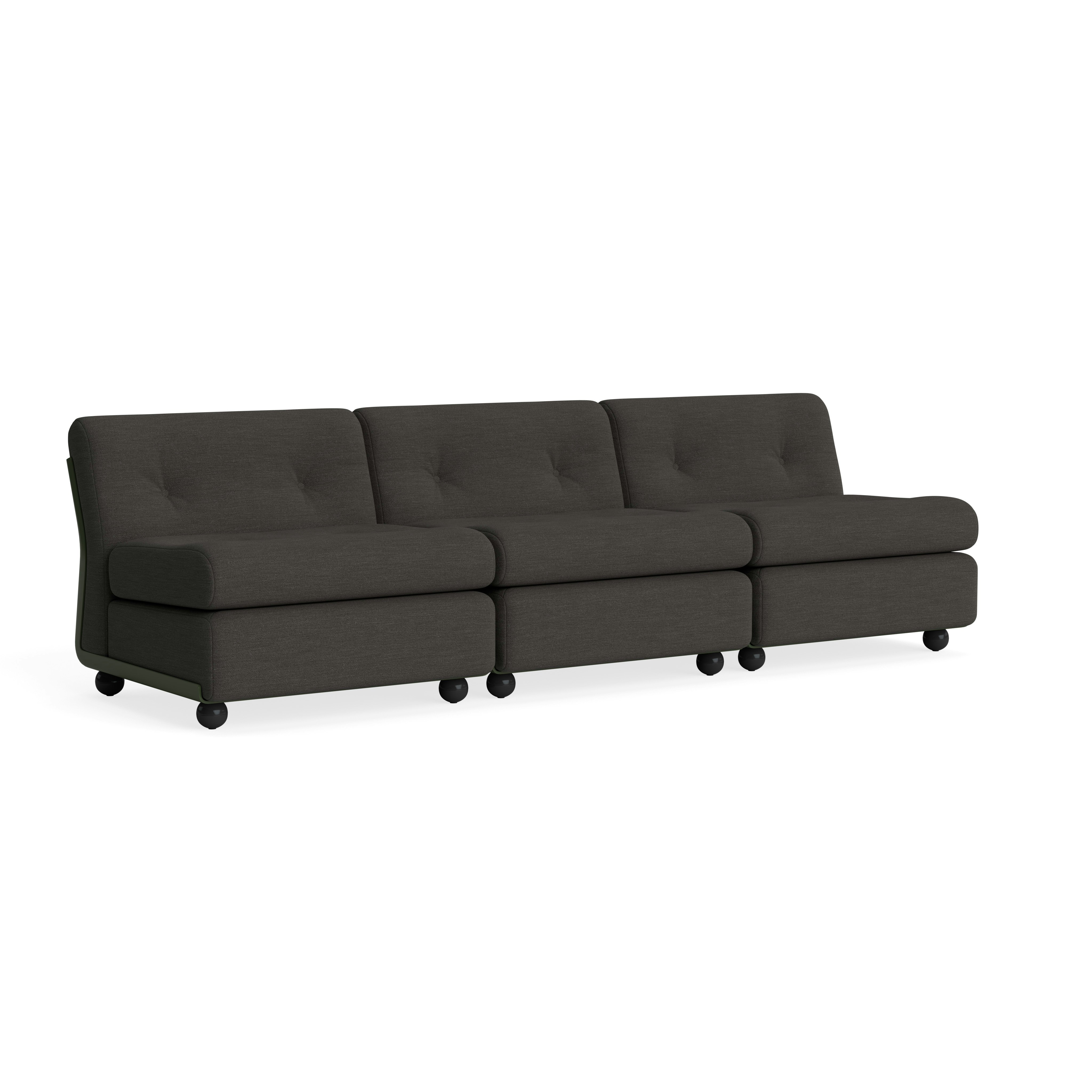 Amanta Sofa - Three Seater, Mode, Terra/Talus, Bottle Green