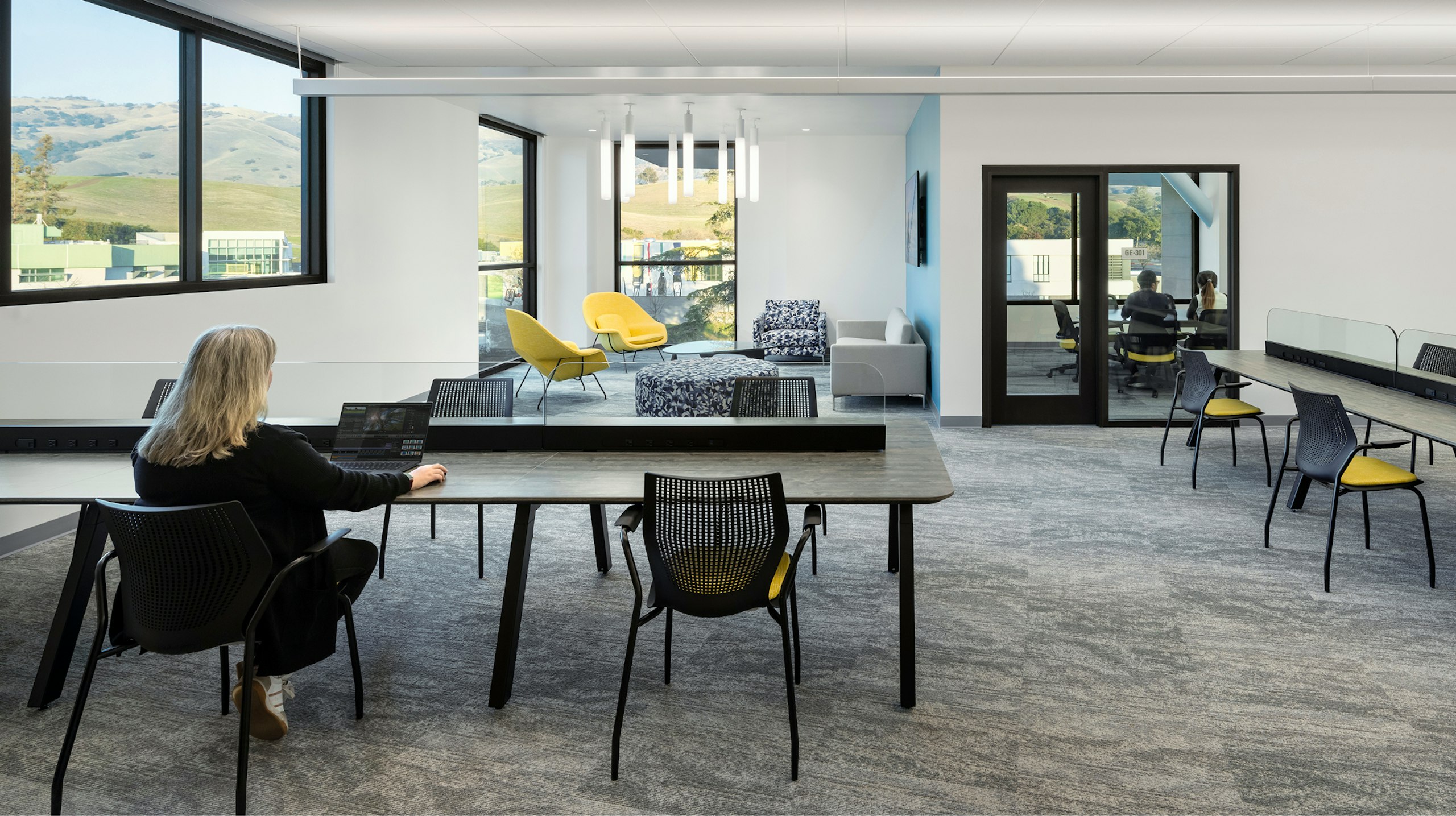 Faculty lounge in the Engineering Building at Evergreen Valley College.