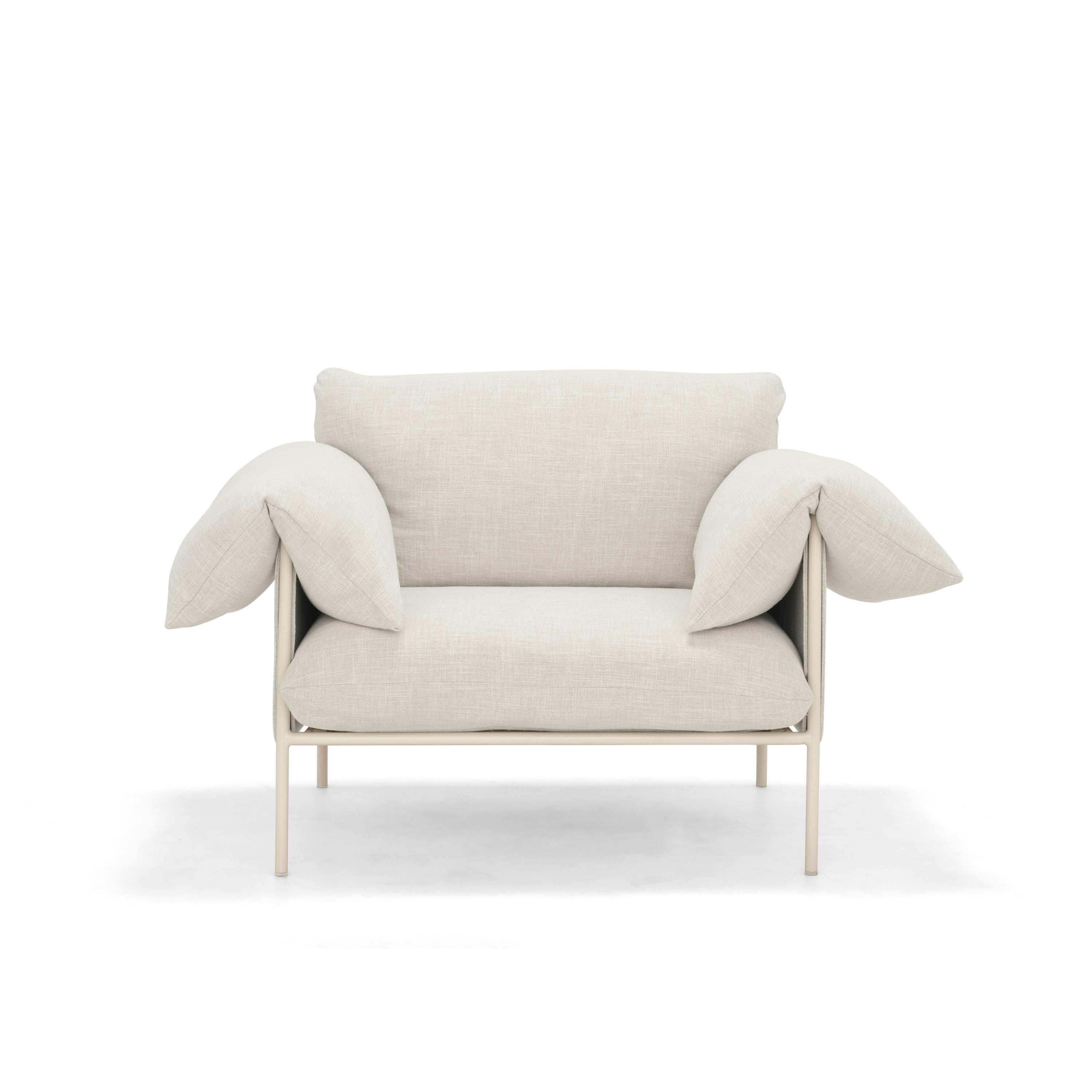 Alva Occasional Chair Nougat Frame Byron Oyster