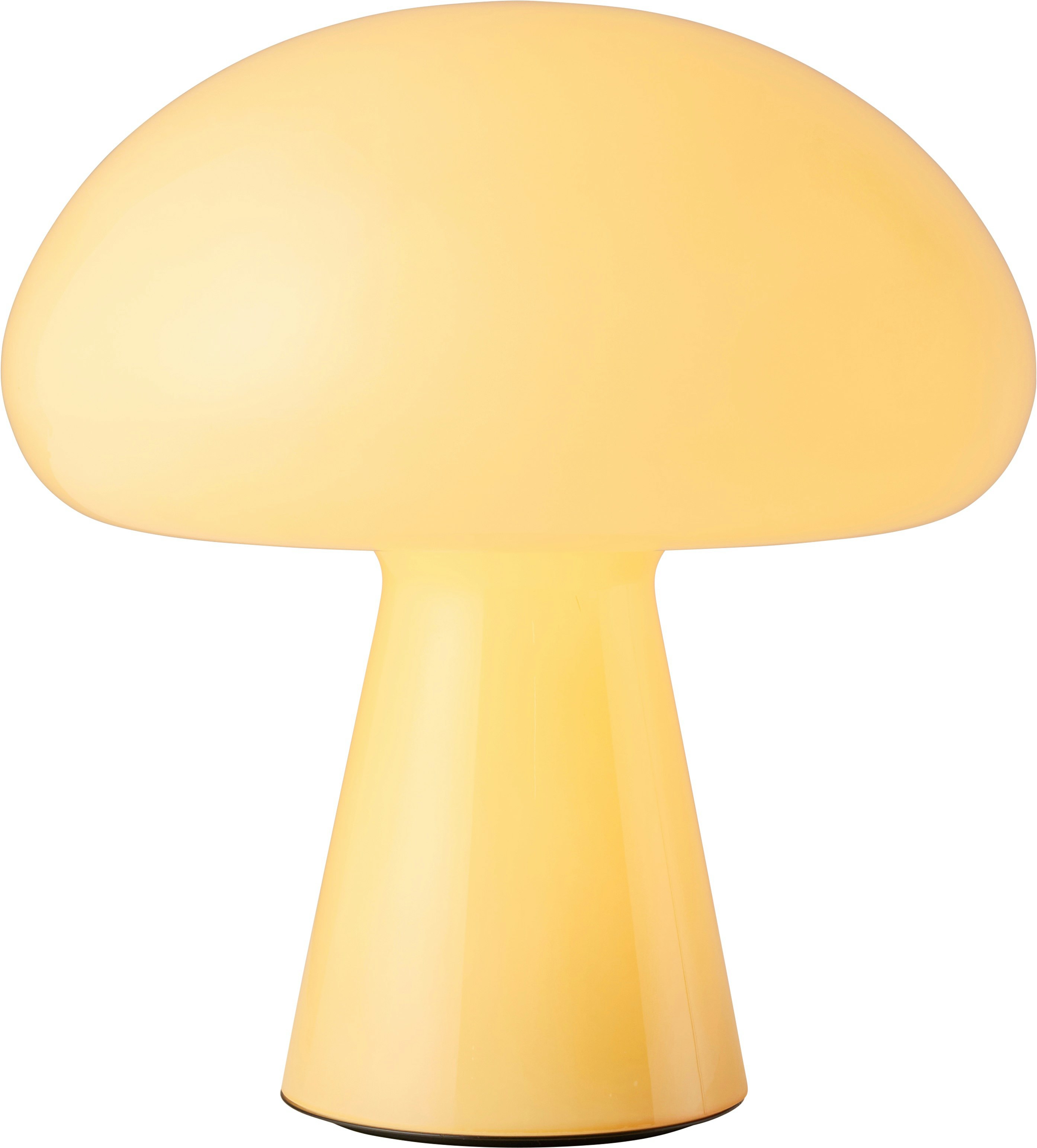 An Obello Portable Lamp in Yellow viewed from the front.