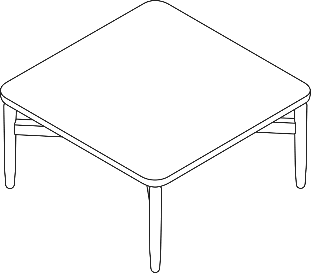 A line drawing - Reframe Table | Square