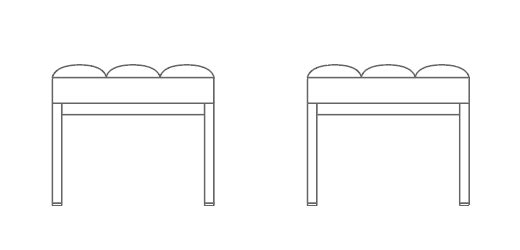 Florence Knoll Relaxed Stool