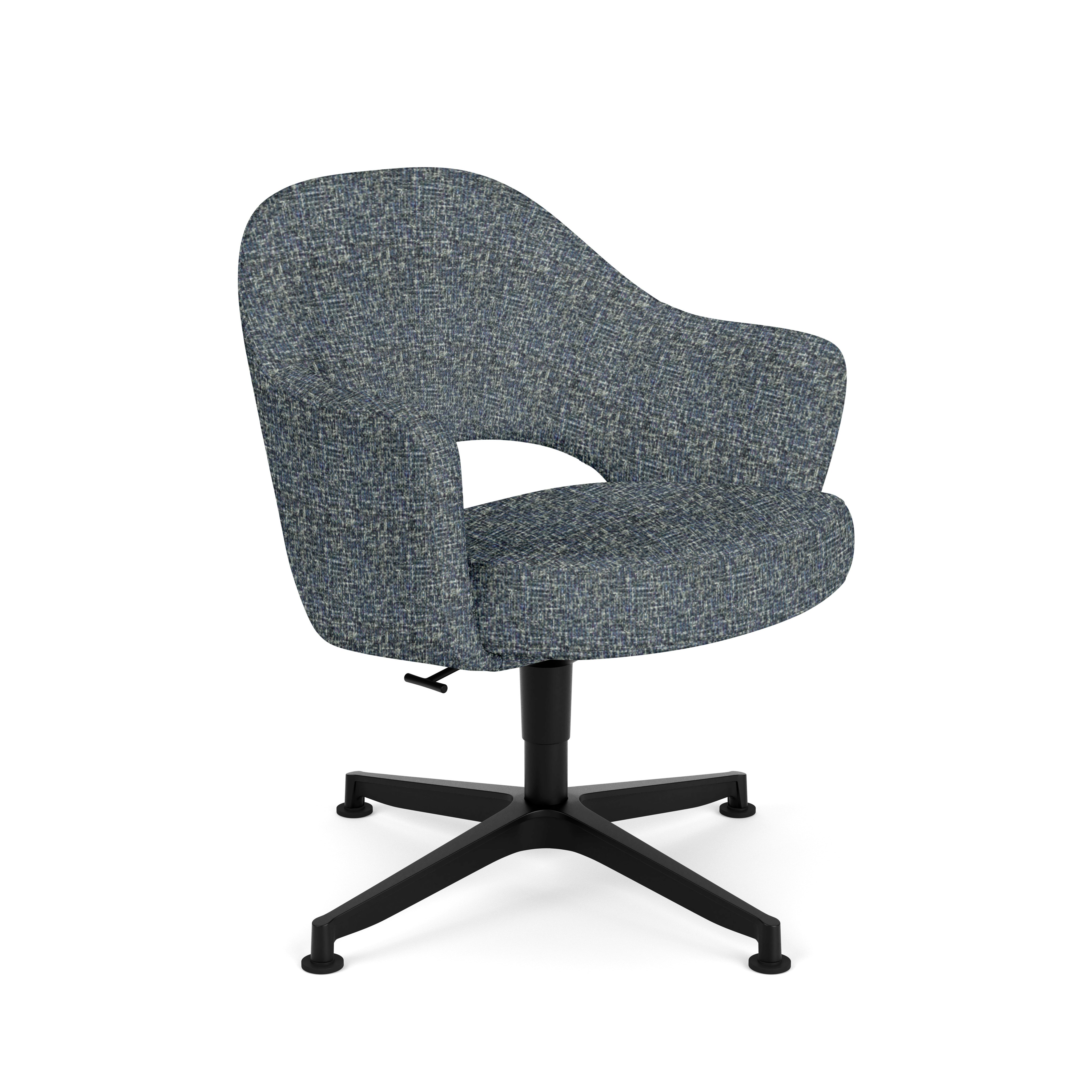 Saarinen Executive Office Armchair - 4 Star,  Rebel,  Tourmaline,  Black Base,  Glides