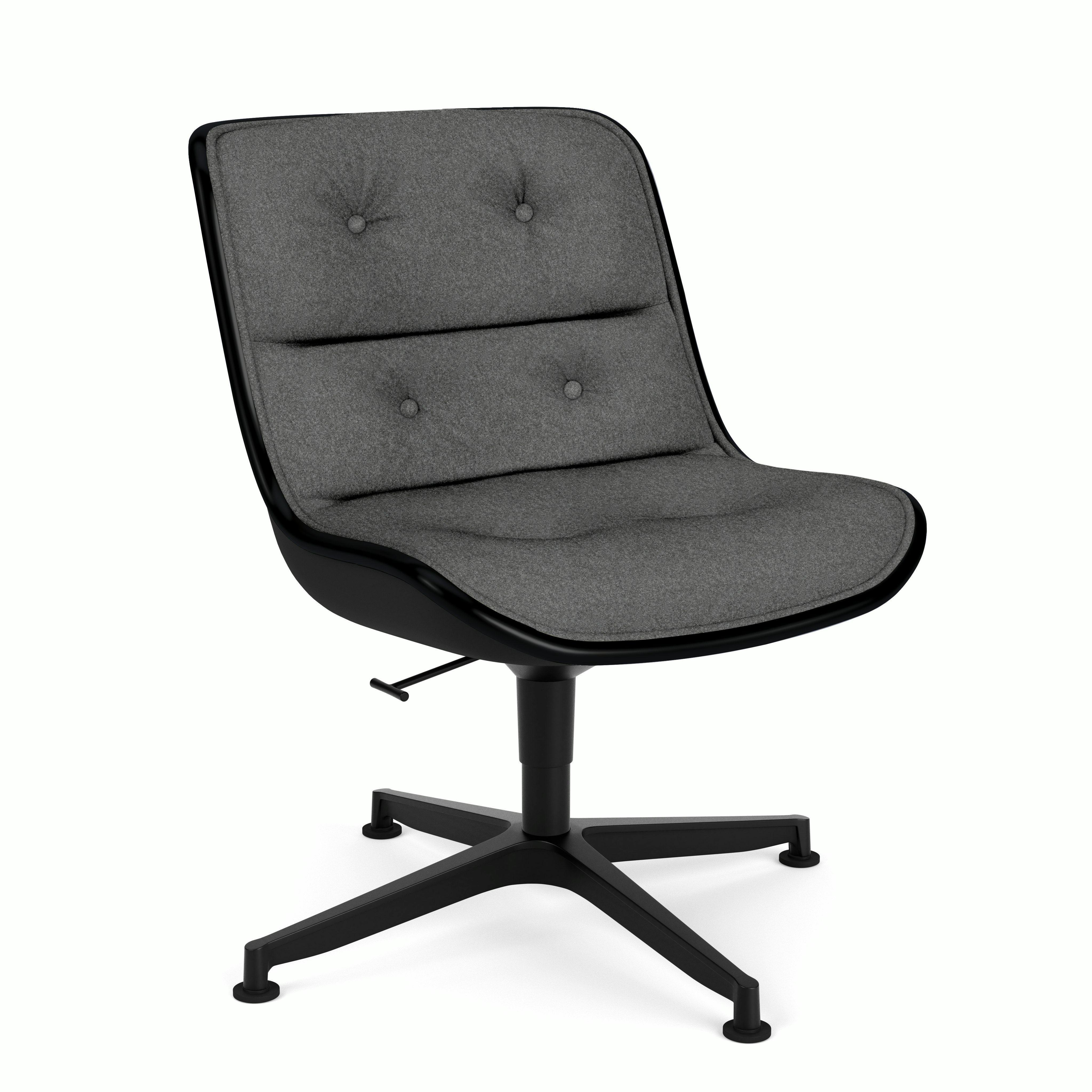 Pollock Executive Side Chair - 4 Star,  Black,  Wow Factor,  Moonbeam