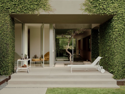 1966 Collection Adjustable Chaise Serving Cart