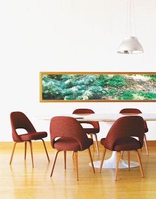 Saarinen Oval Dining Table, Saarinen Executive Arm