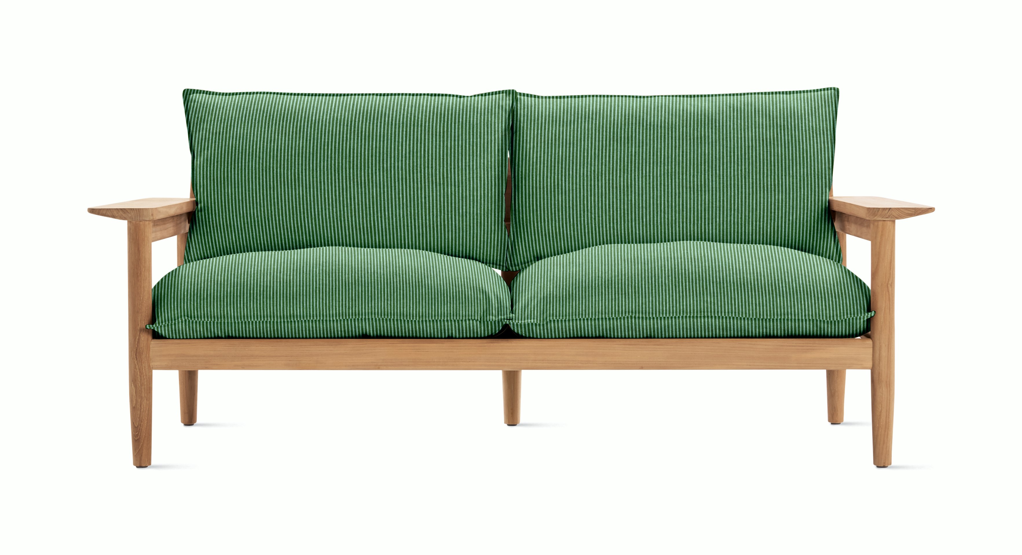 Terassi Sofa - Two Seater,  Concord Stripe,  Basilisk, FSC Certified