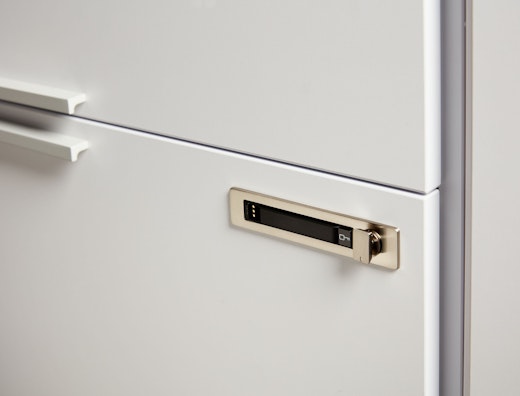 neocon showroom 2017 anchor storage efficient planning RFID keyless entry 