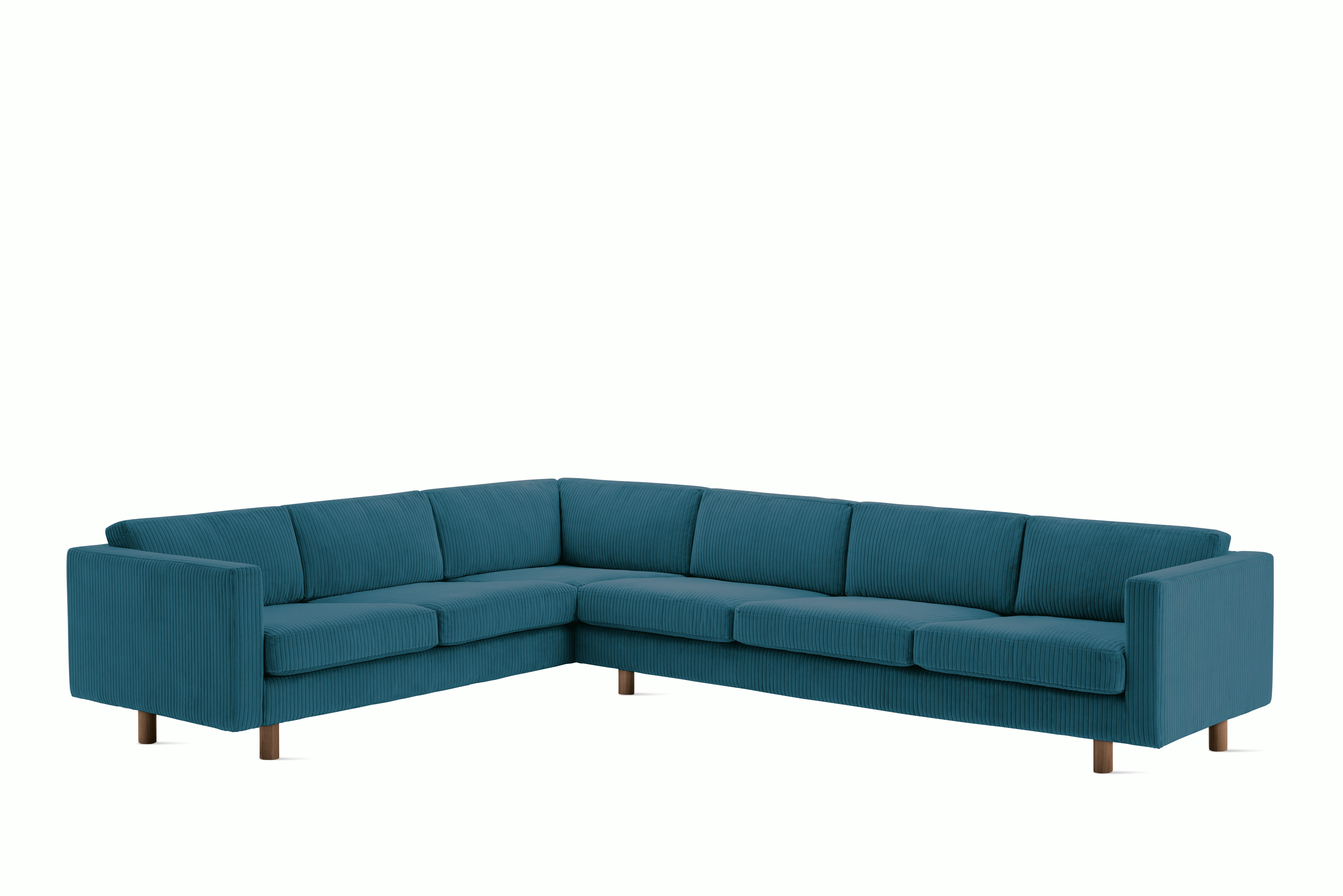 Lispenard Corner Sectional - 15 H,  Left,  Passage,  Mirage,  Walnut