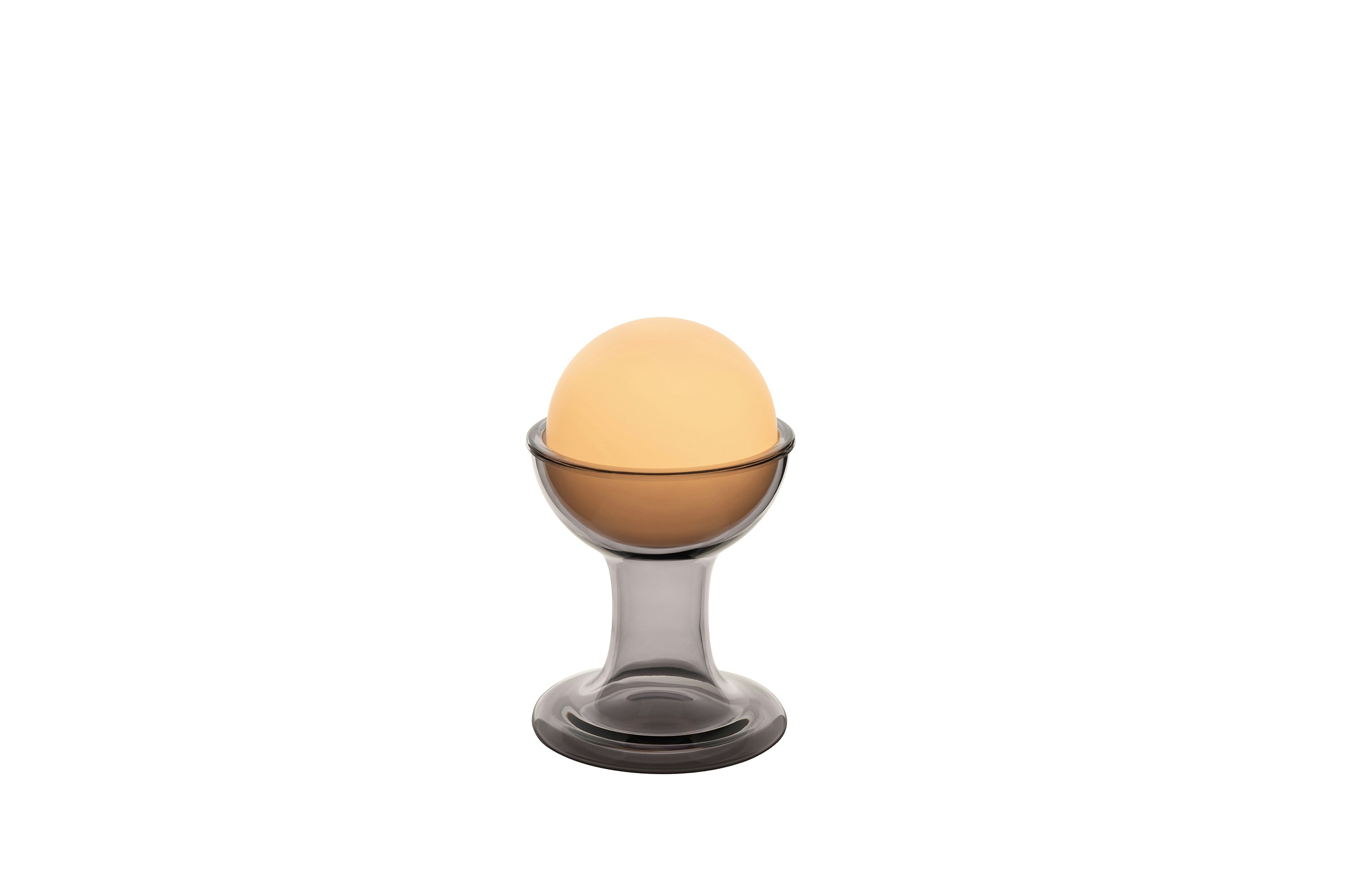 Gelato Portable Lamp  in Smoke shown from the front