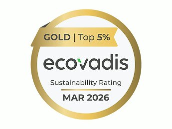 Gold EcoVadis Sustainability Rating 2026 award.