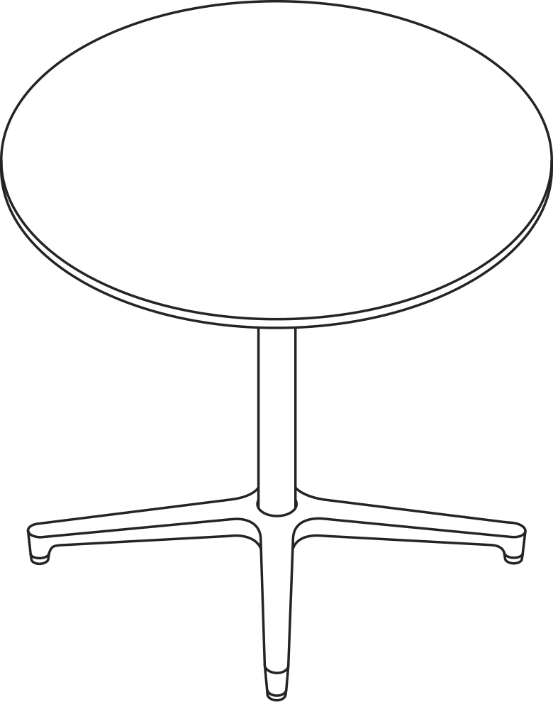 A line drawing - Saiba Table