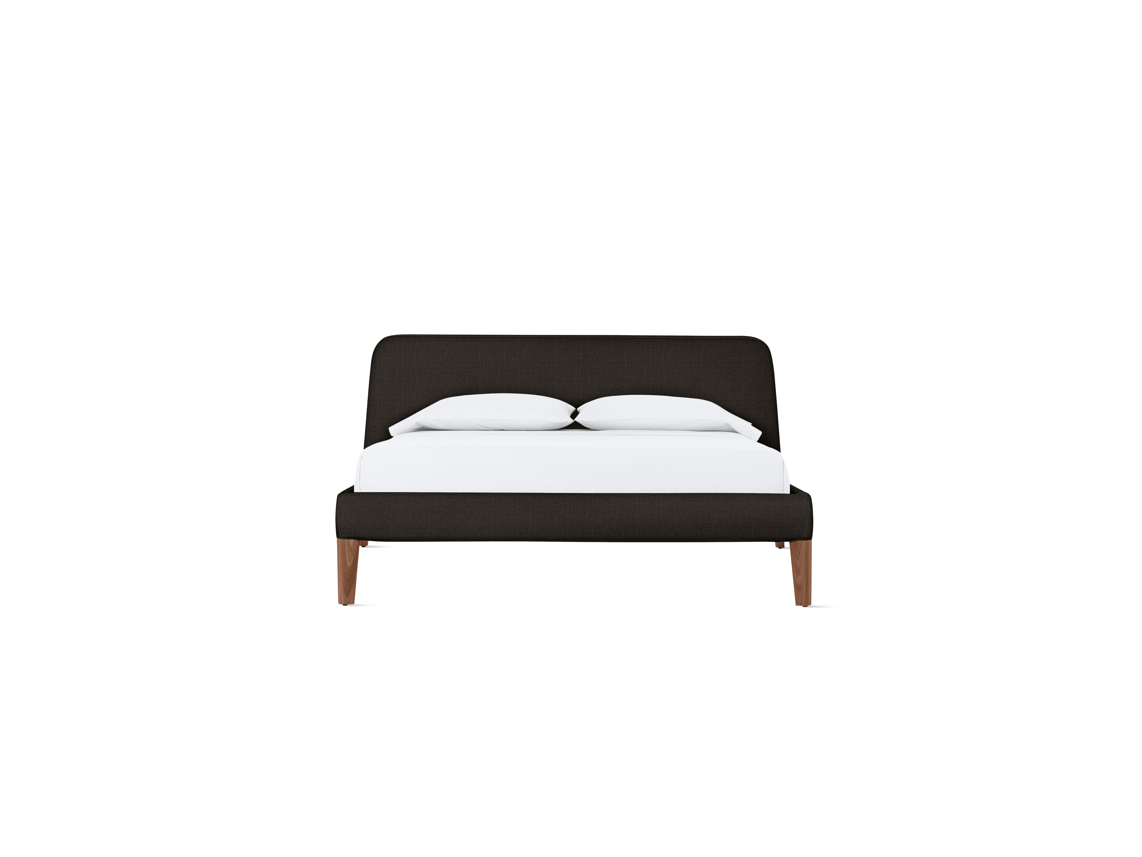 Parallel Bed - Standard, Queen, Pebble Weave, Chocolate, Walnut