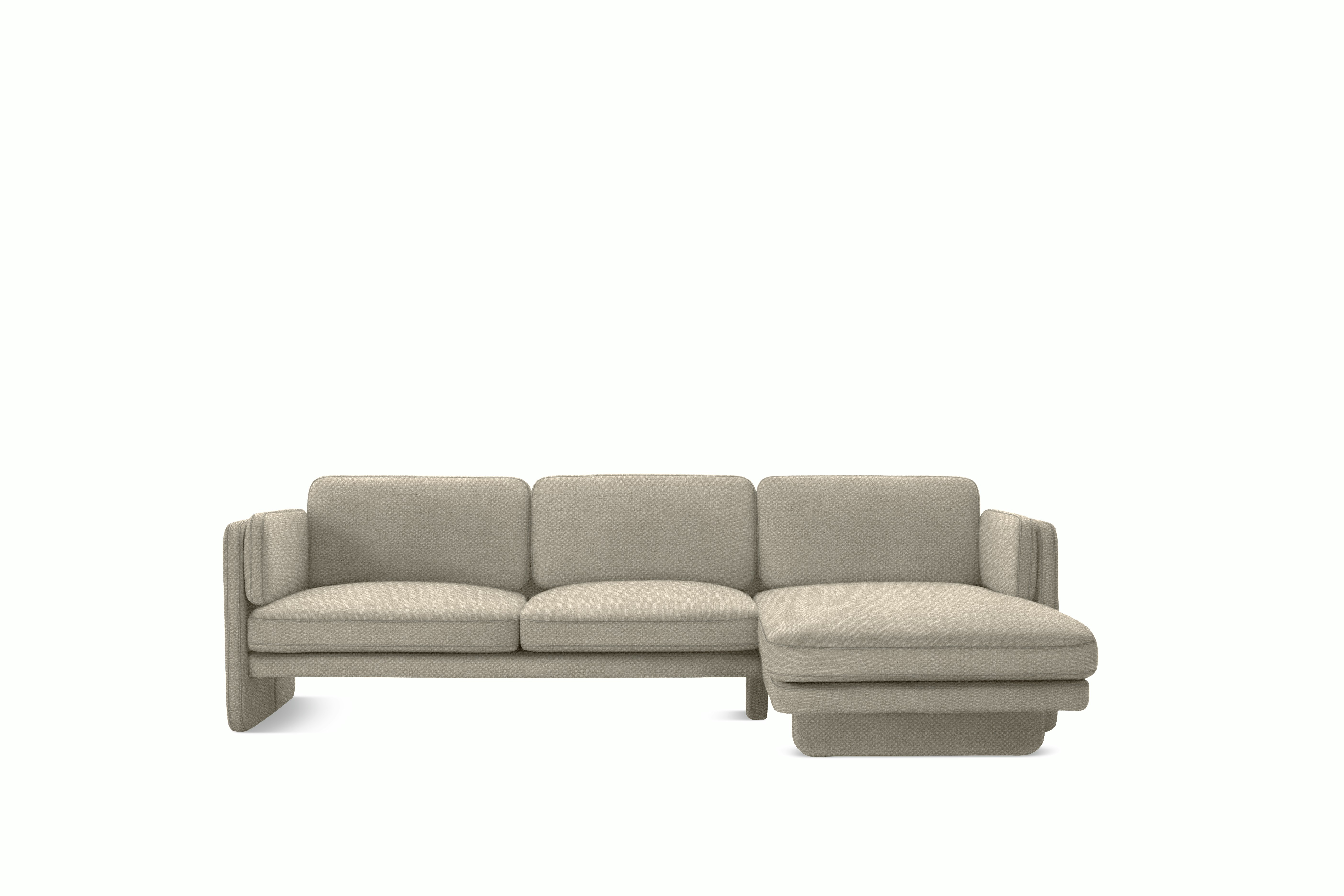 Pastille Sectional Chaise, 105"