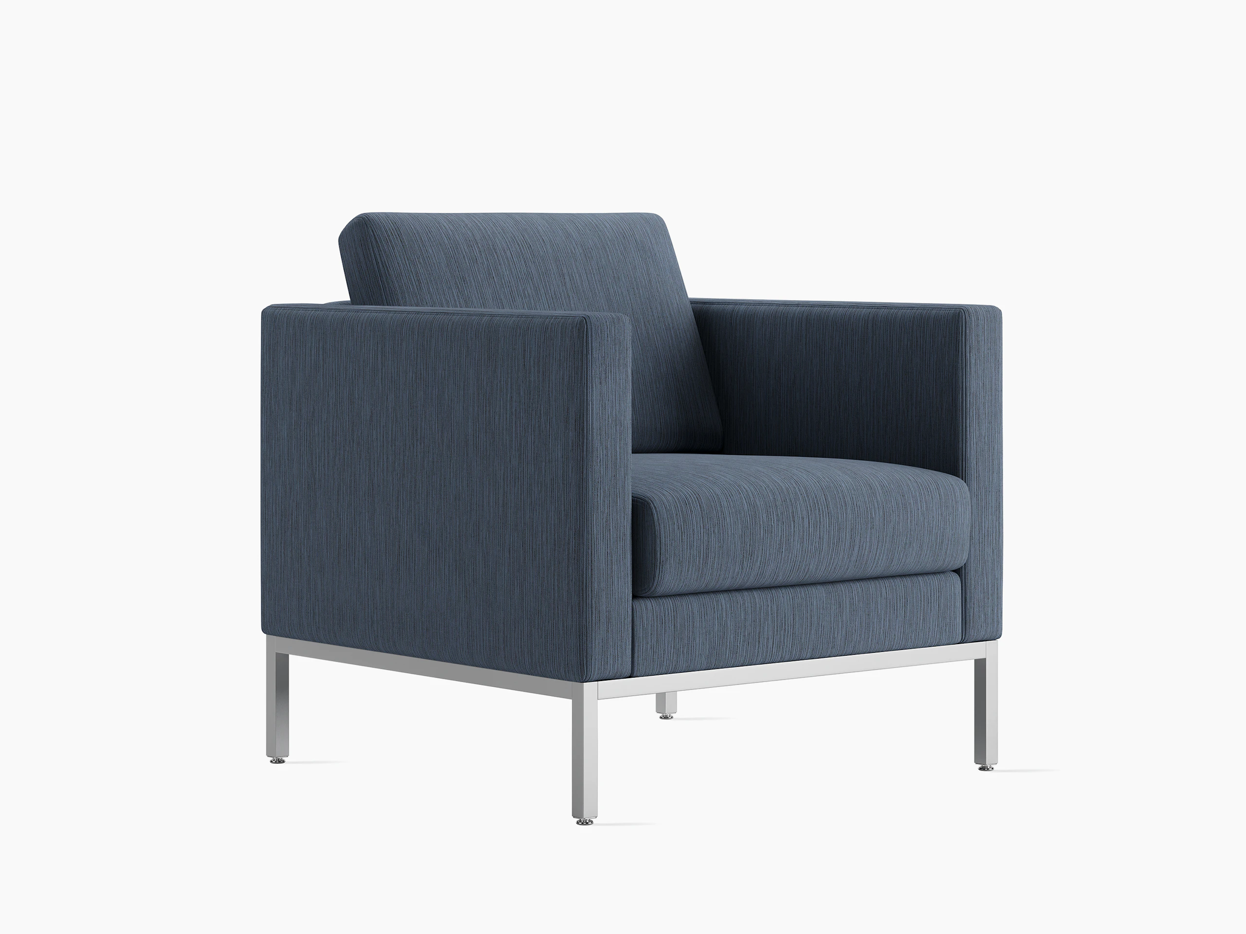 Riva Lounge Chair, Angle, Blue