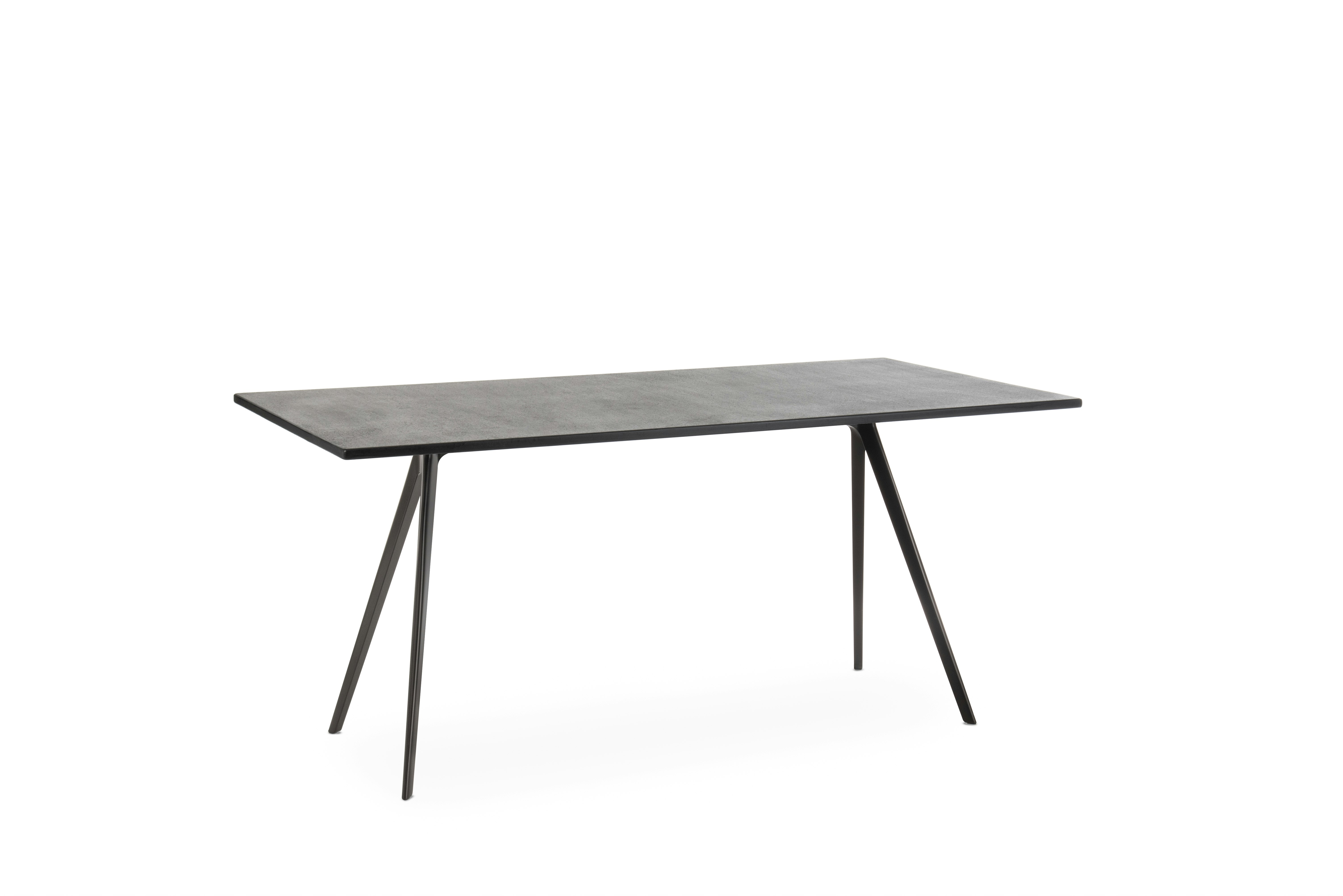 Baguette Table - 33 x 62, Ardesia Slate and Black