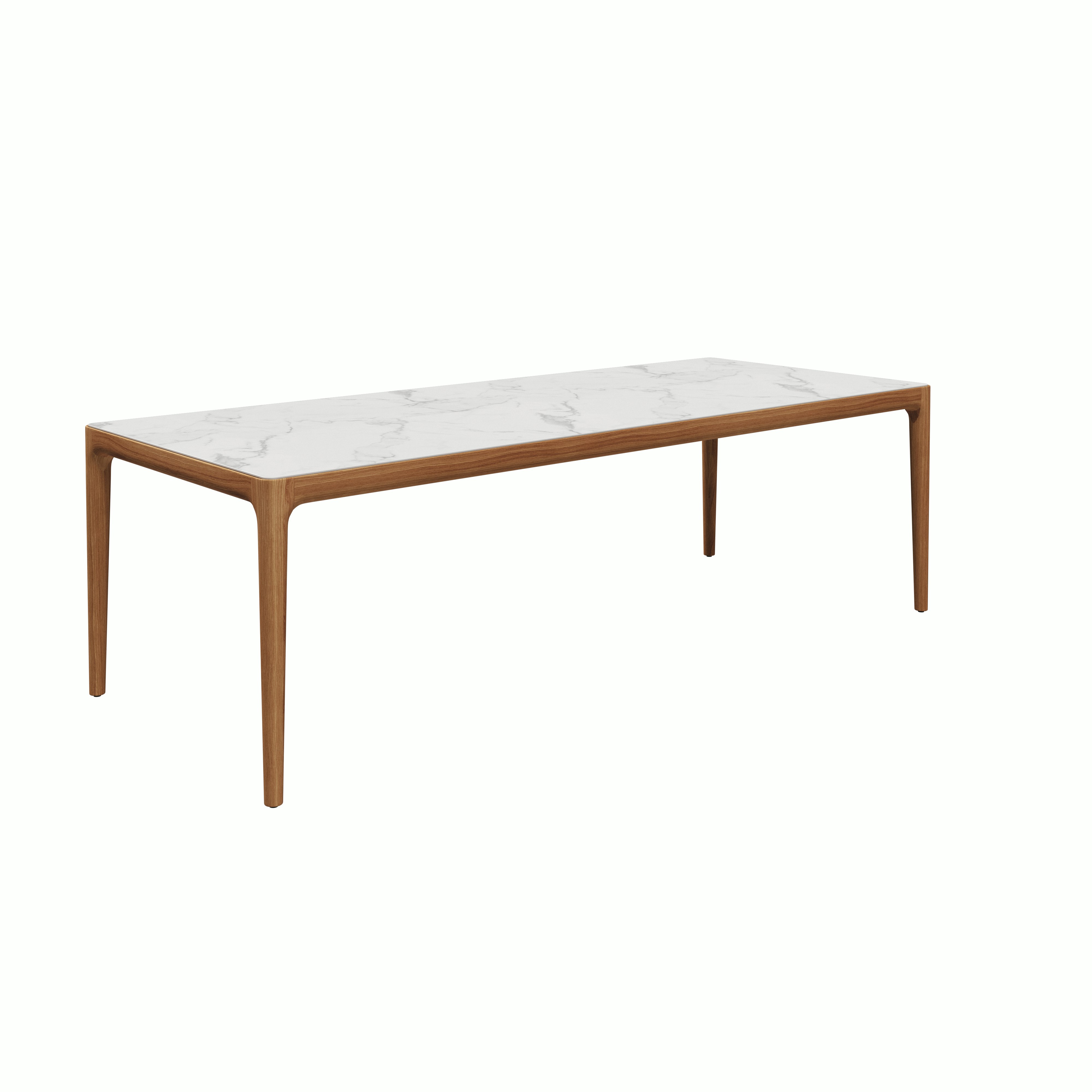 Lima Outdoor Dining Table - Rectangle,  Bianco,  34.5" x 96"""