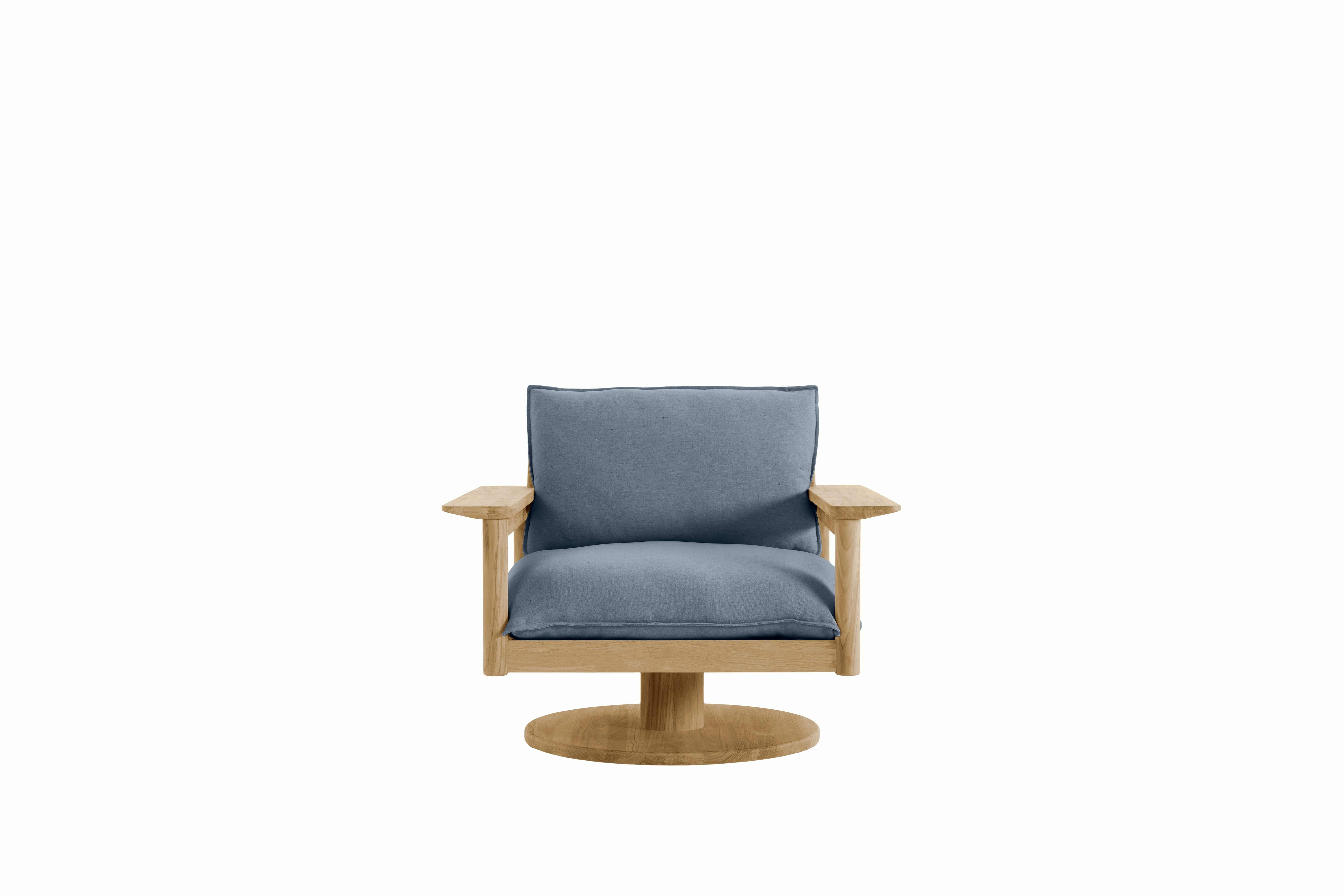 Terassi Swivel Lounge Chair - Heritage Sky