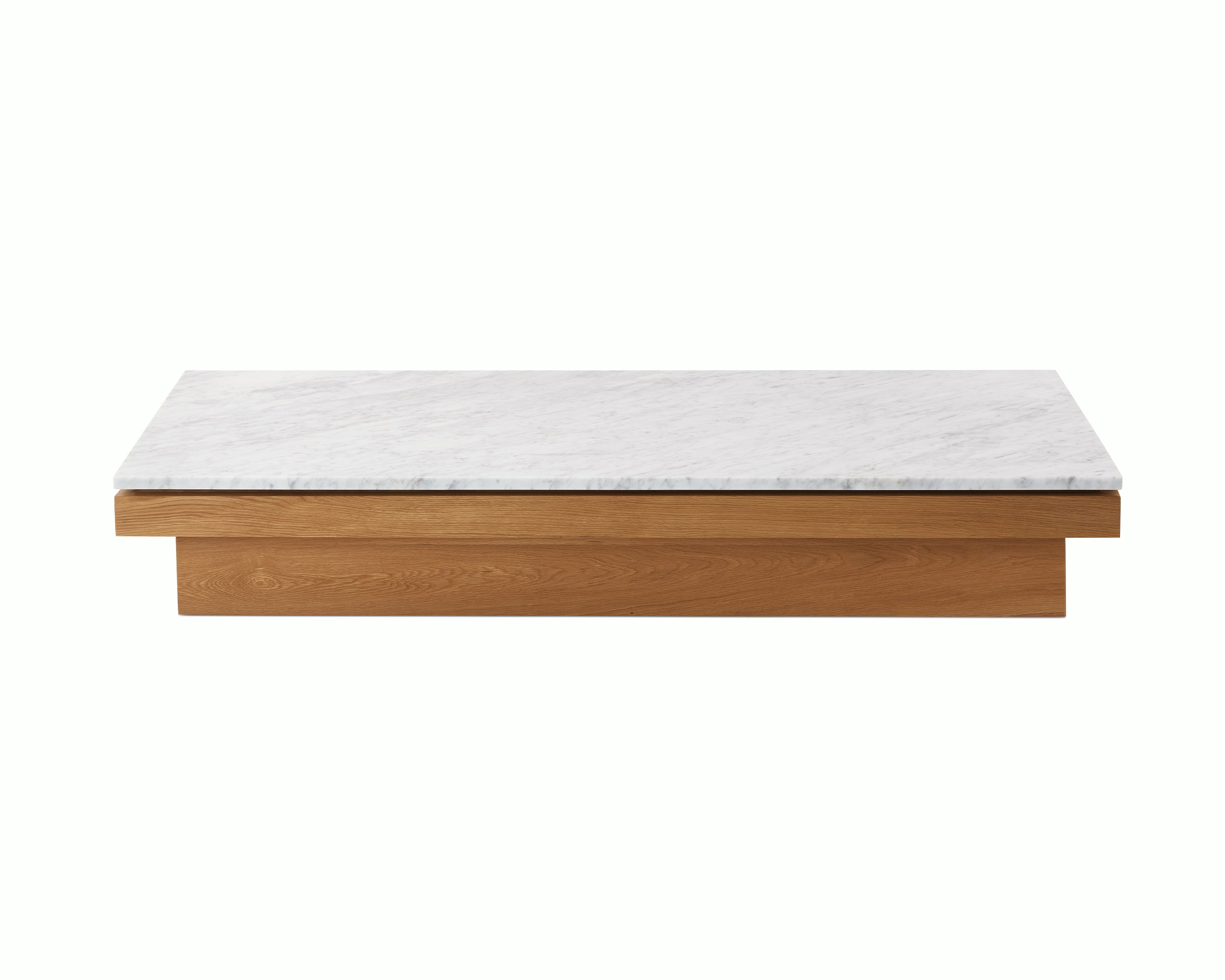 Pawson Drift Coffee Table, Carrara Marble