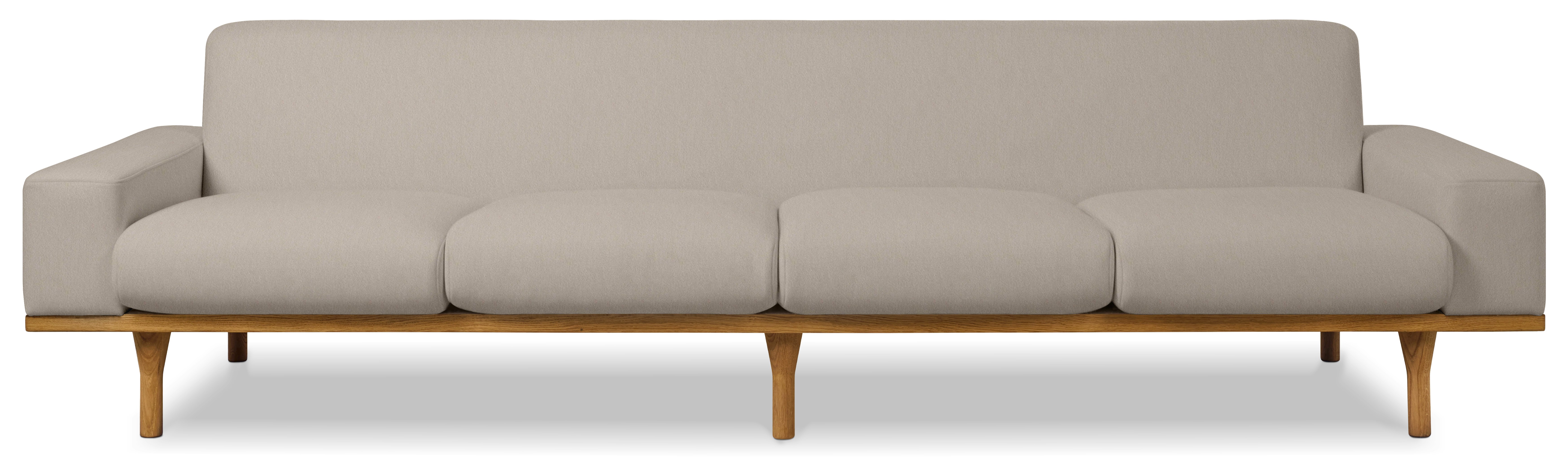 An SW 50 Model 50-4 Sofa in Spitfire Cream viewed from the front