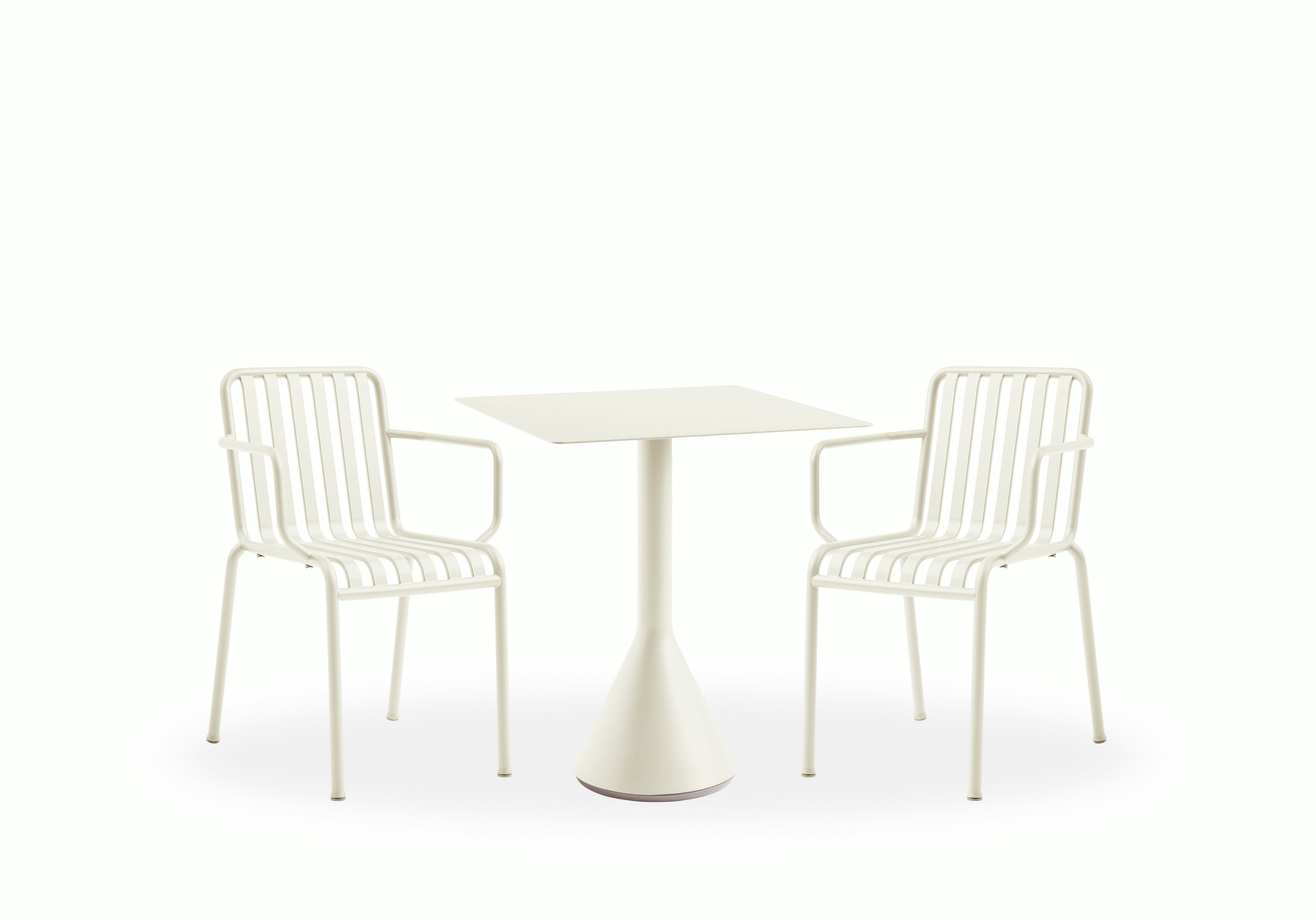 Palissade Caf&eacute; Set, Cone Table Square