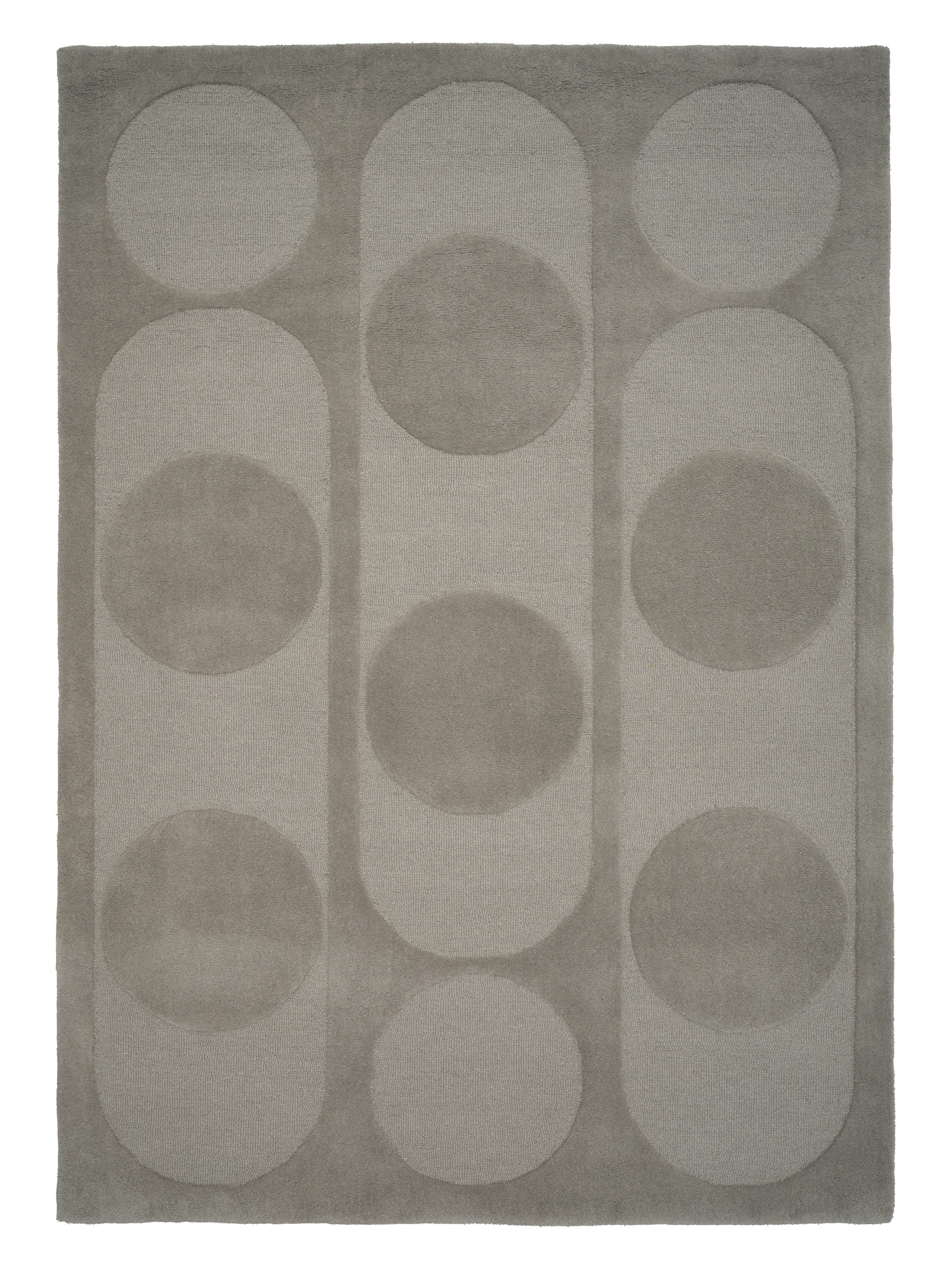 Orb Alliance Rug - 5 ft 7 in x 7 ft 9 in, Grey