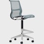 Setu Stool - No Arms,  Intercept,  Glacier,  Carbon,  Silver Alloy