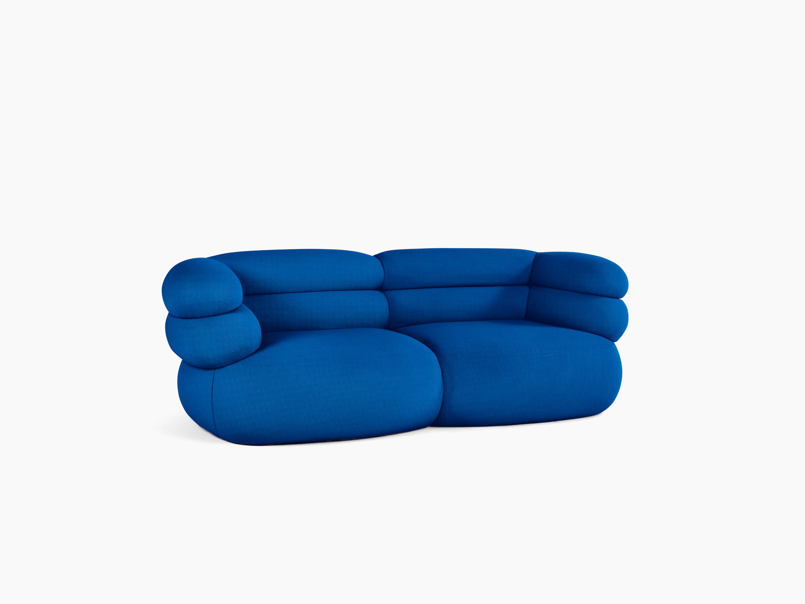 Biboni Sofa - Two Seater, Stretch Appeal, Cobalt