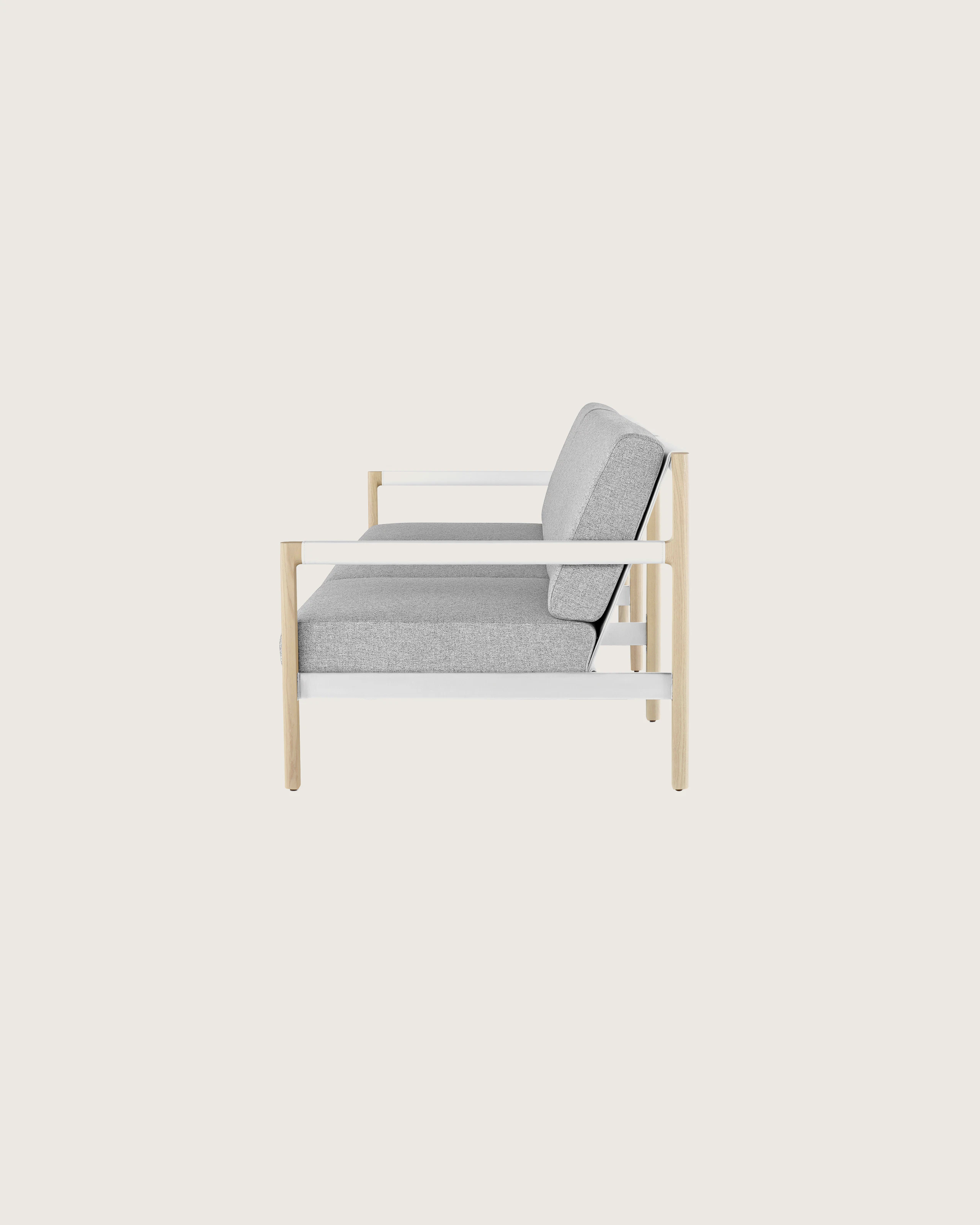 A Brabo Sofa upholstered in a Clare textile.