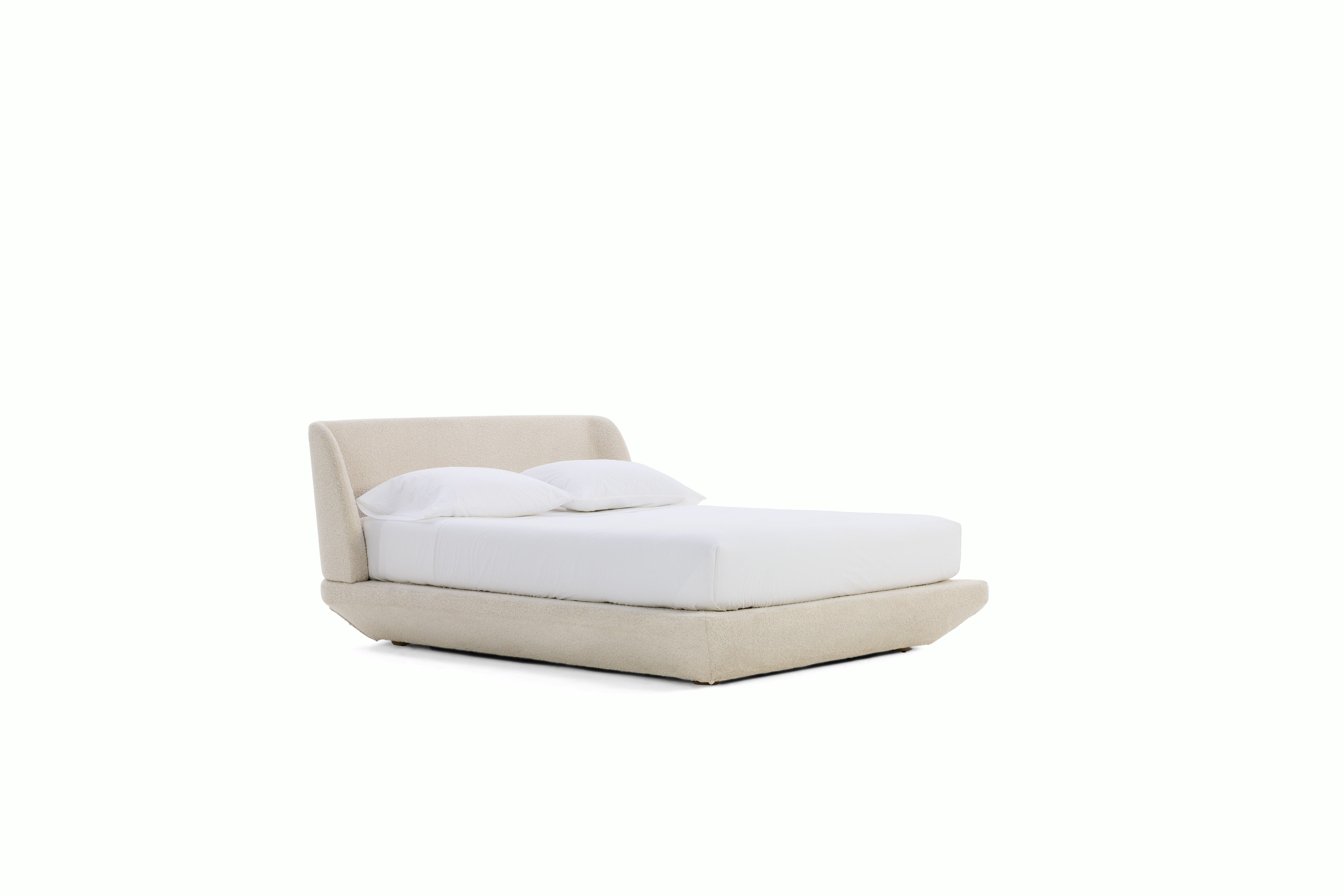 Galera Bed - Queen, Boucle, Birch