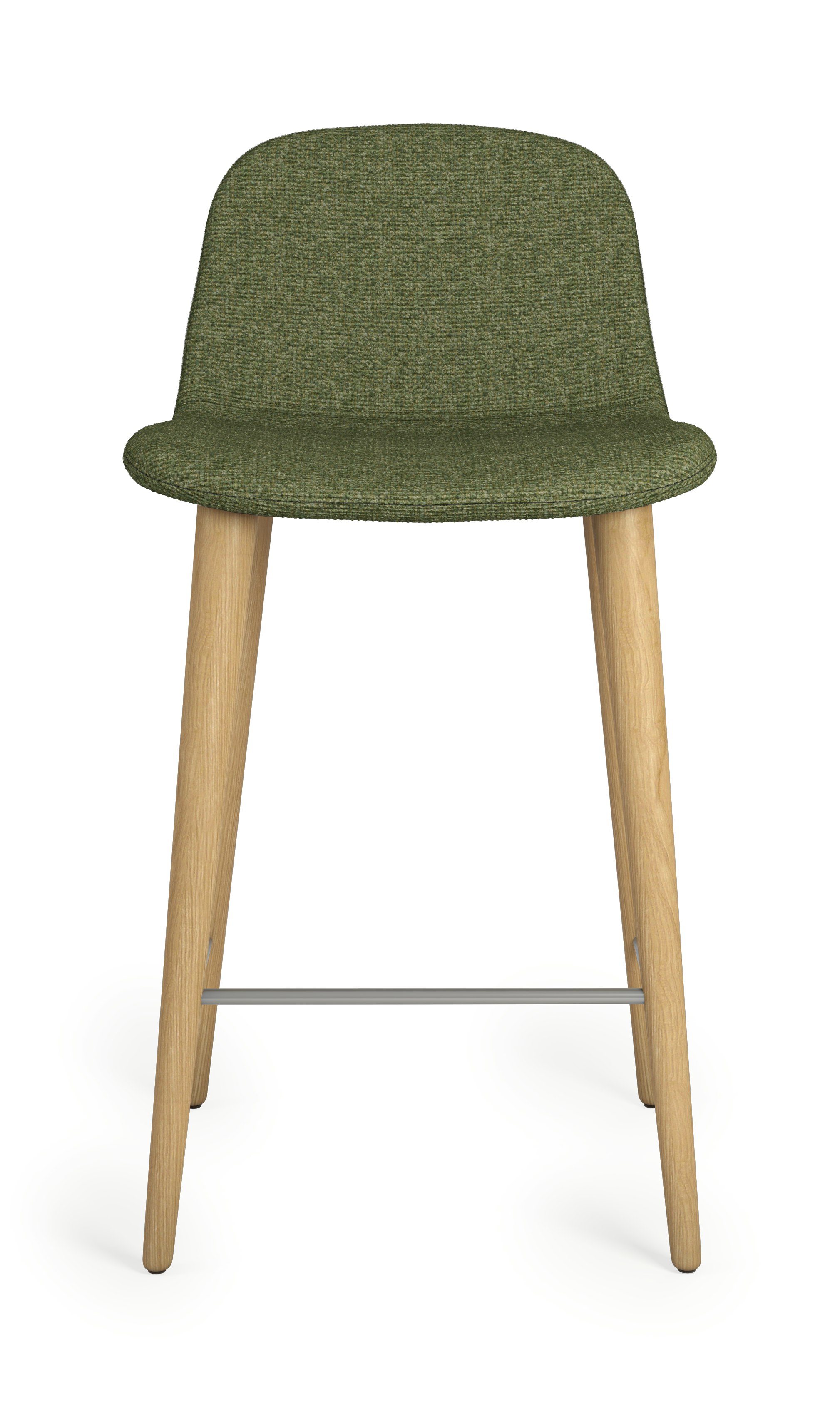 Bacco Stool - Counter Height, Melange, 800 Malachite, Oak