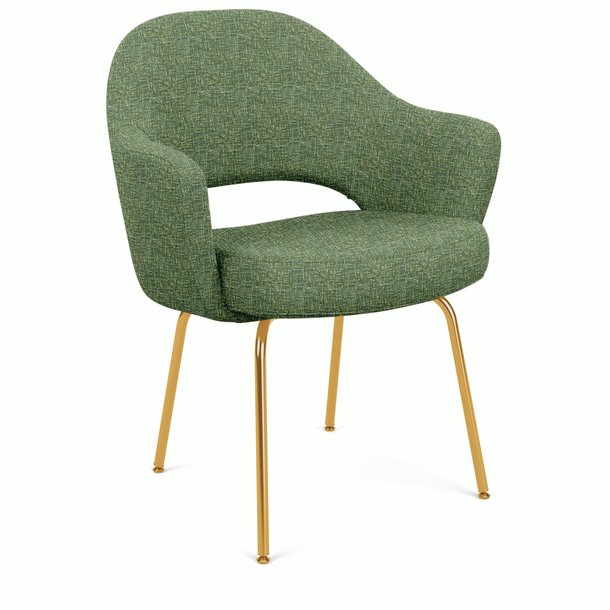 Saarinen Executive Armchair - Rebel,  Turquoise,  Gold