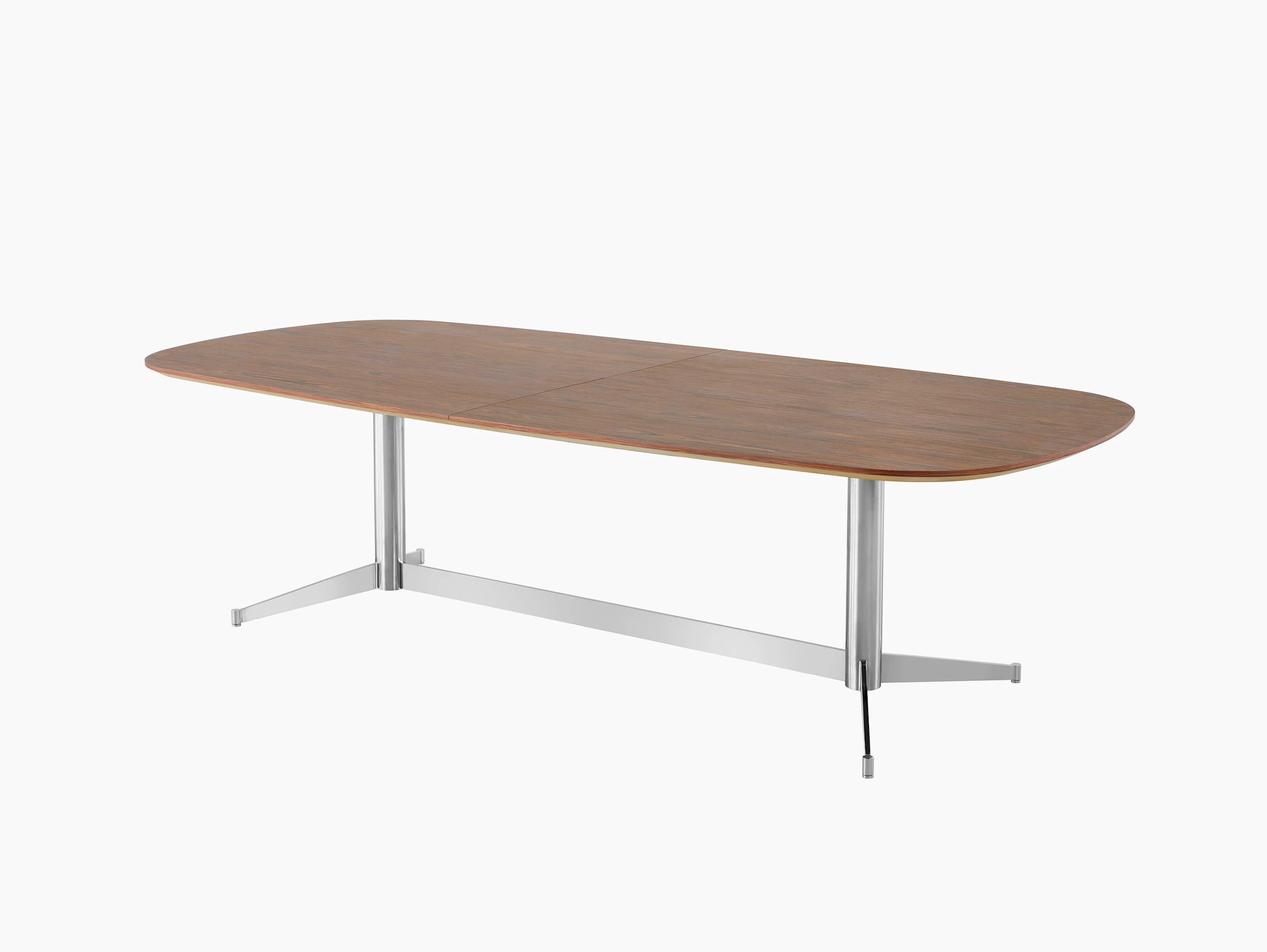 An MP Table in Recograin Rosewood, viewed from a three-quarter perspective.