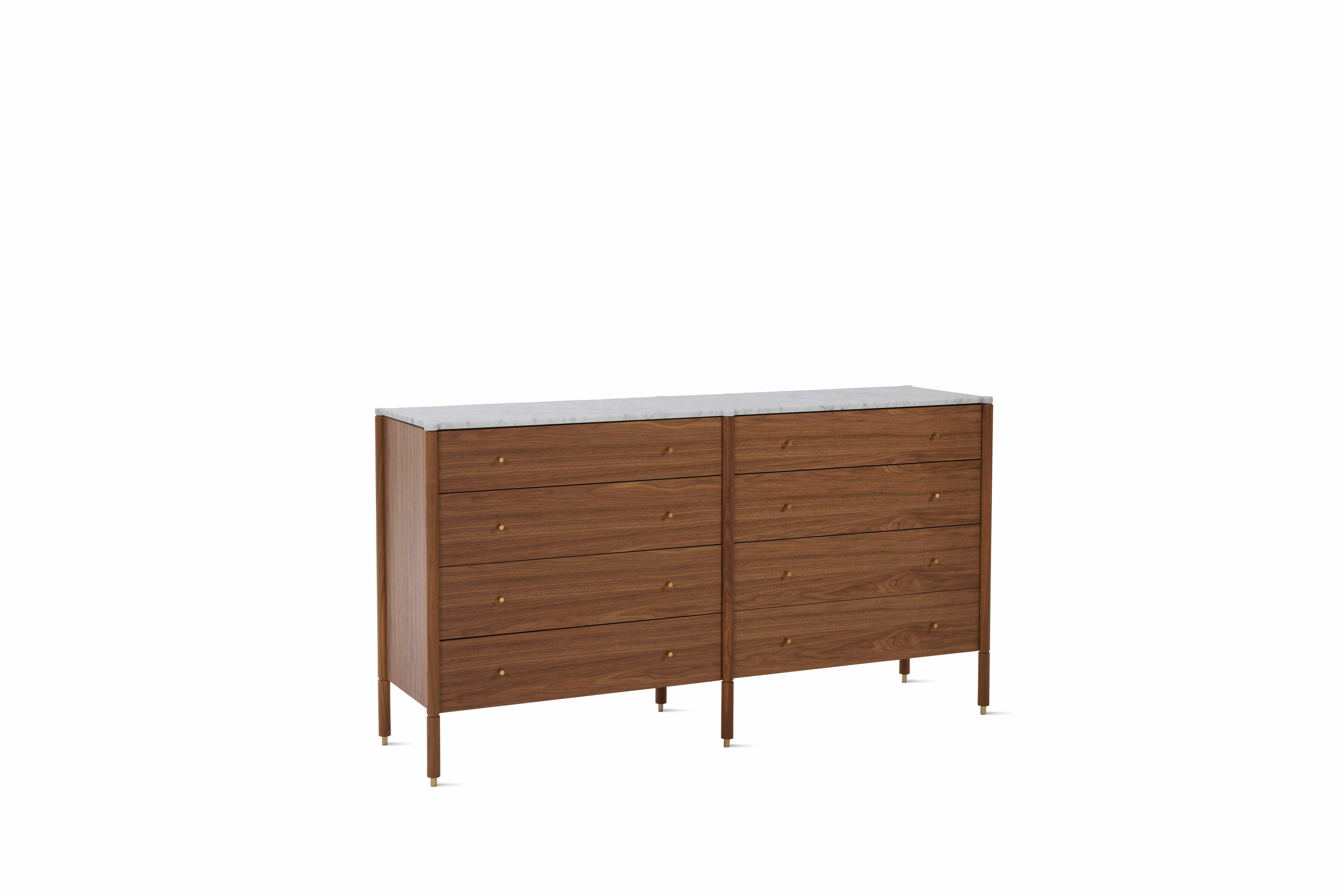 Morrison Dresser - Body Only - Walnut , Eight Drawer