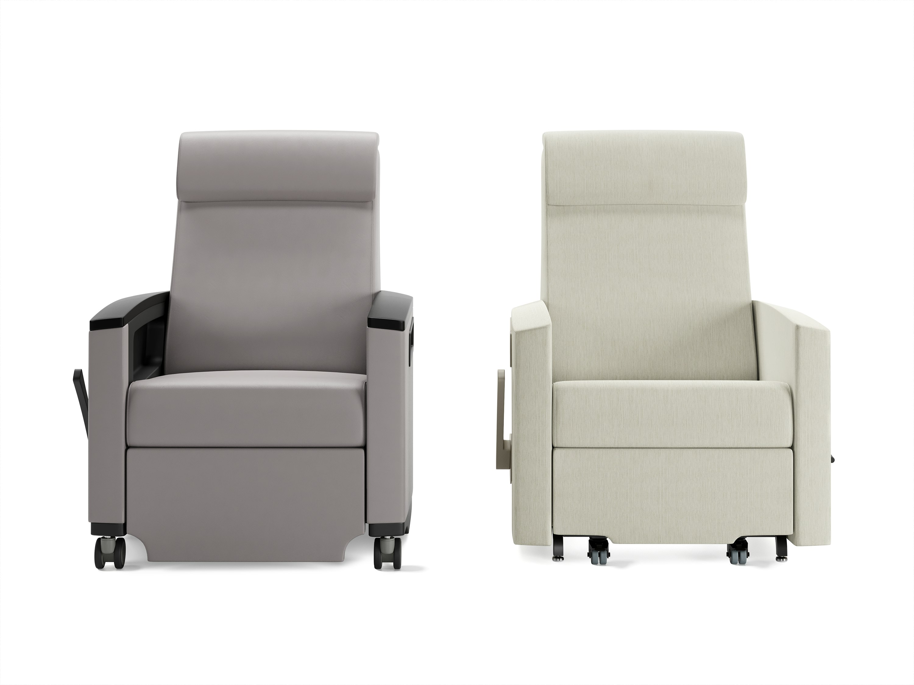 Consoul Reclining Glider and Consoul Recliner side by side