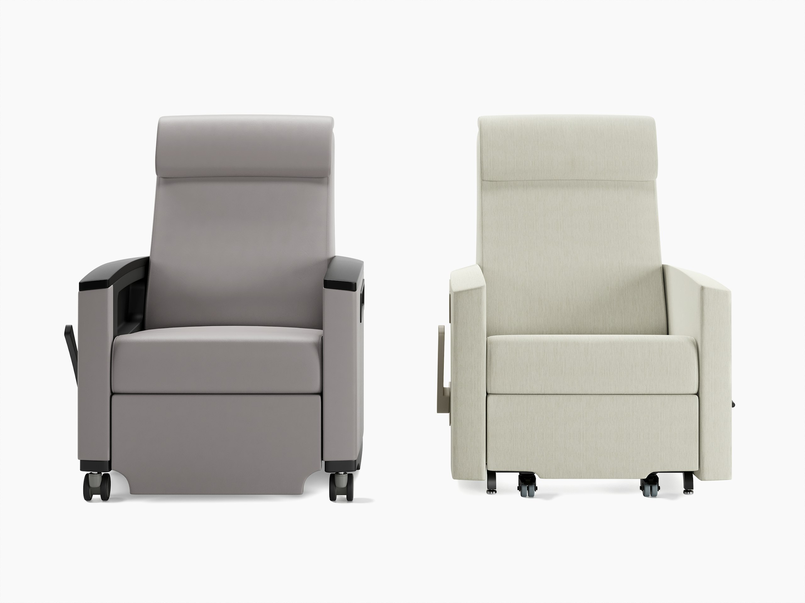 Consoul Reclining Glider and Consoul Recliner side by side