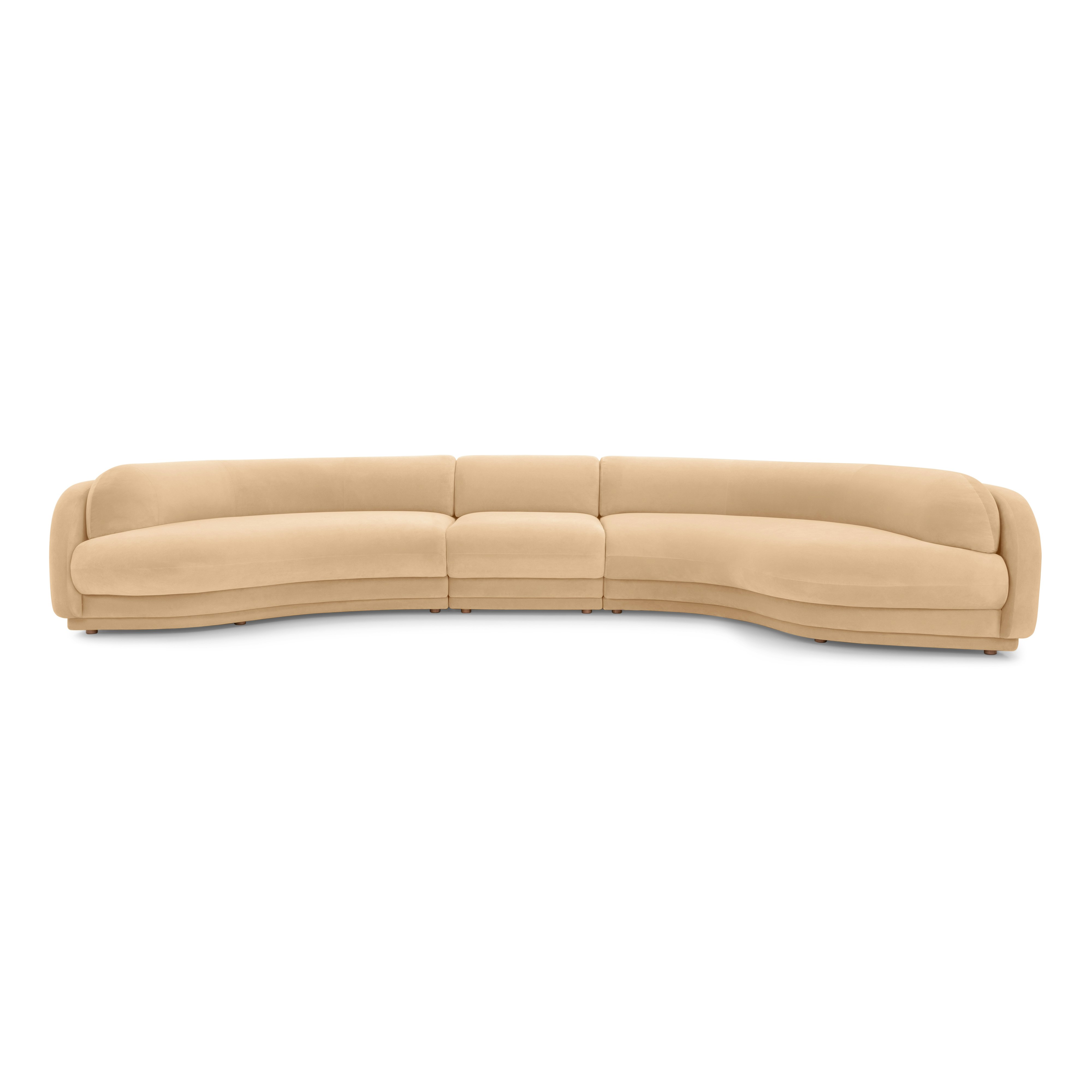 Poet Sofa - 157 Inch, Right, SE Malibu Velvet, Dune
