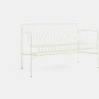 Palissade Dining Bench - Armrest, White
