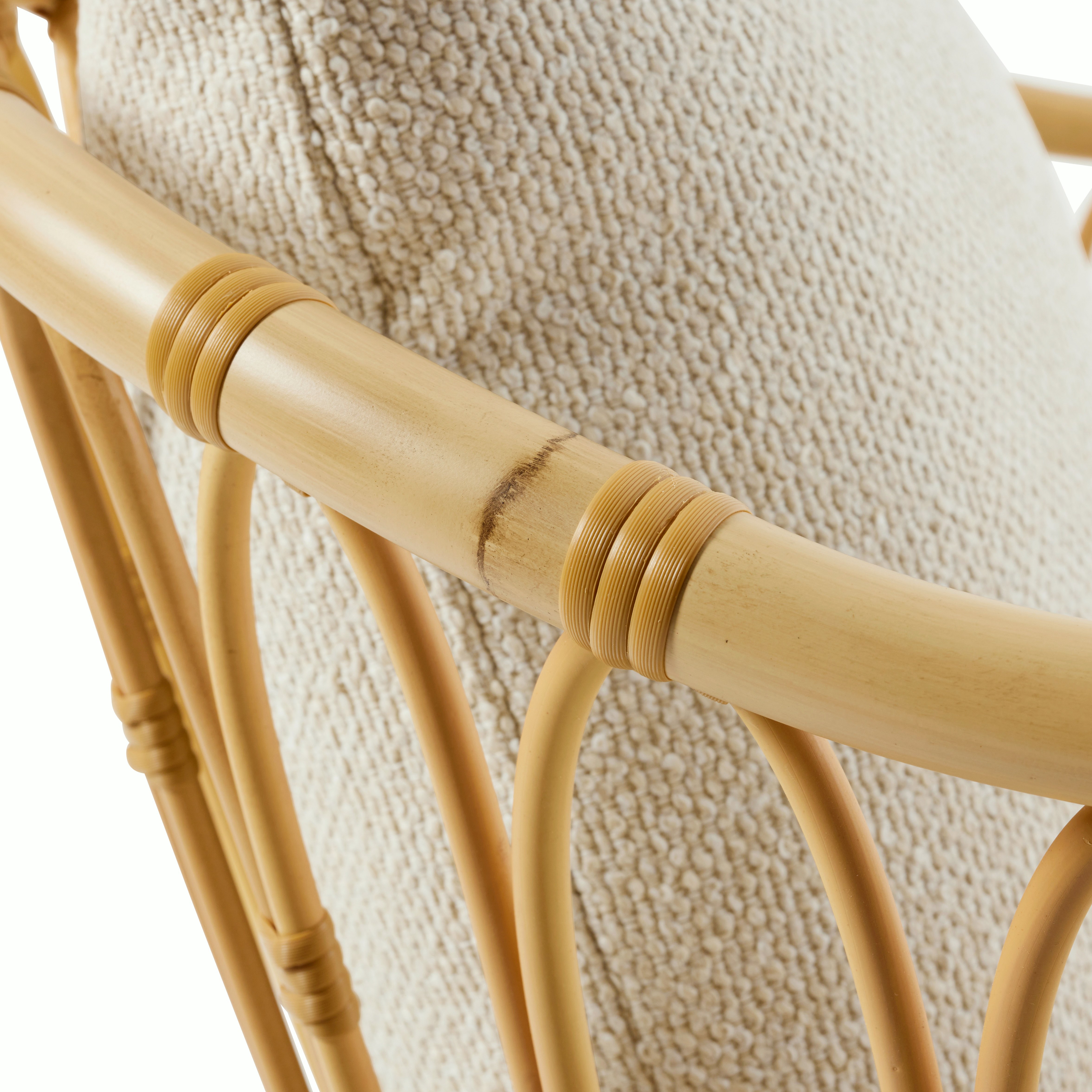 A detailed look at a Grace Outdoor Lounge Chair in tone.