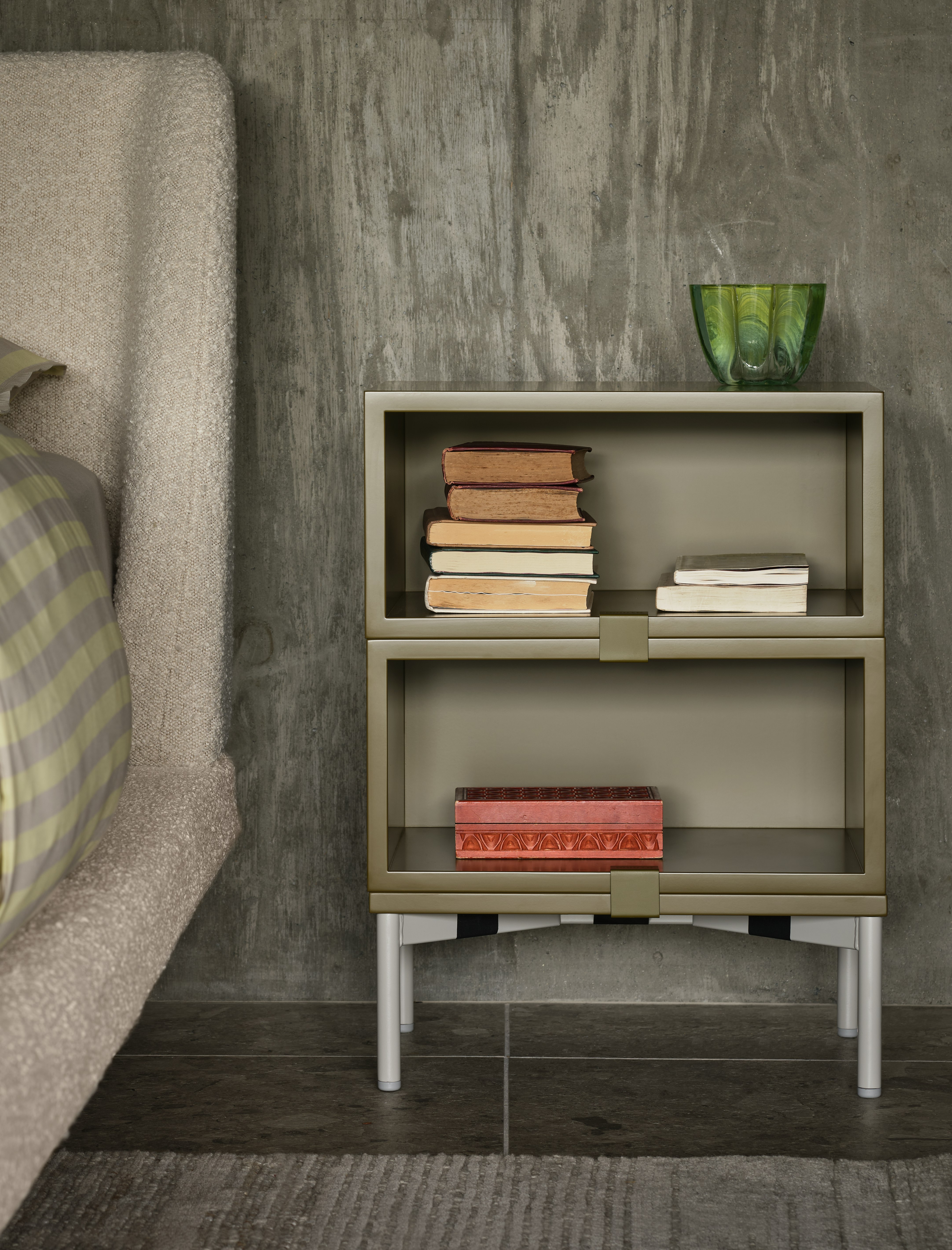 Stacked Bedside Table