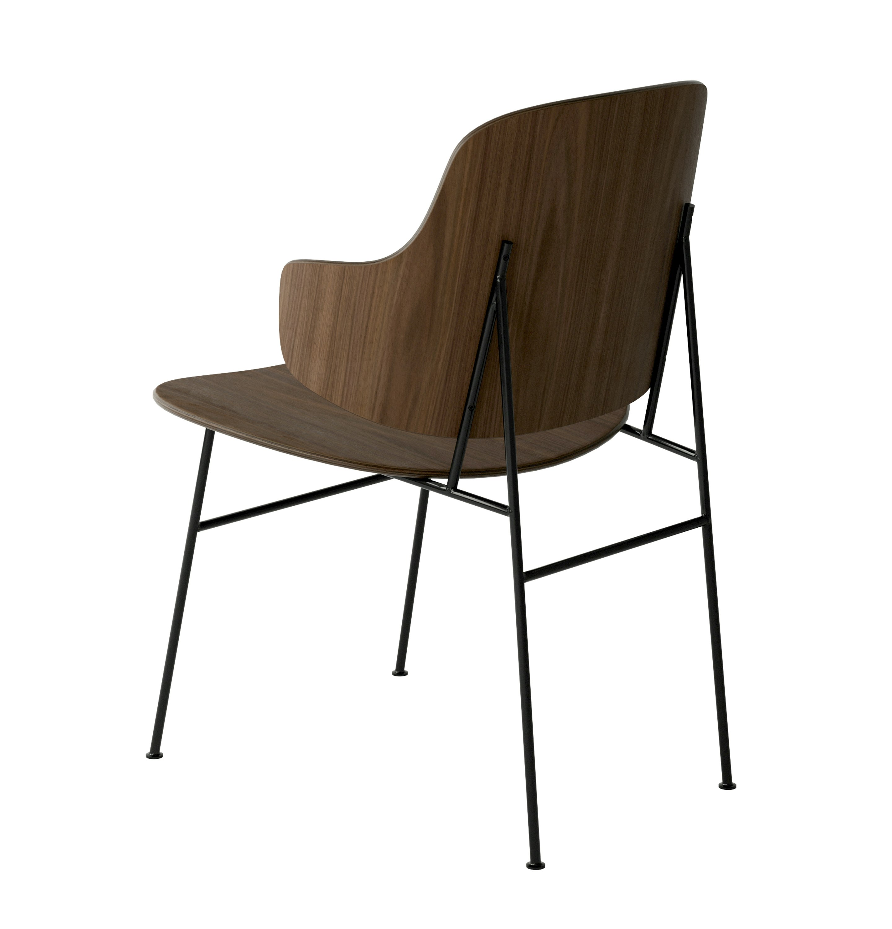 Penguin Dining Chair - Unupholstered, Walnut
