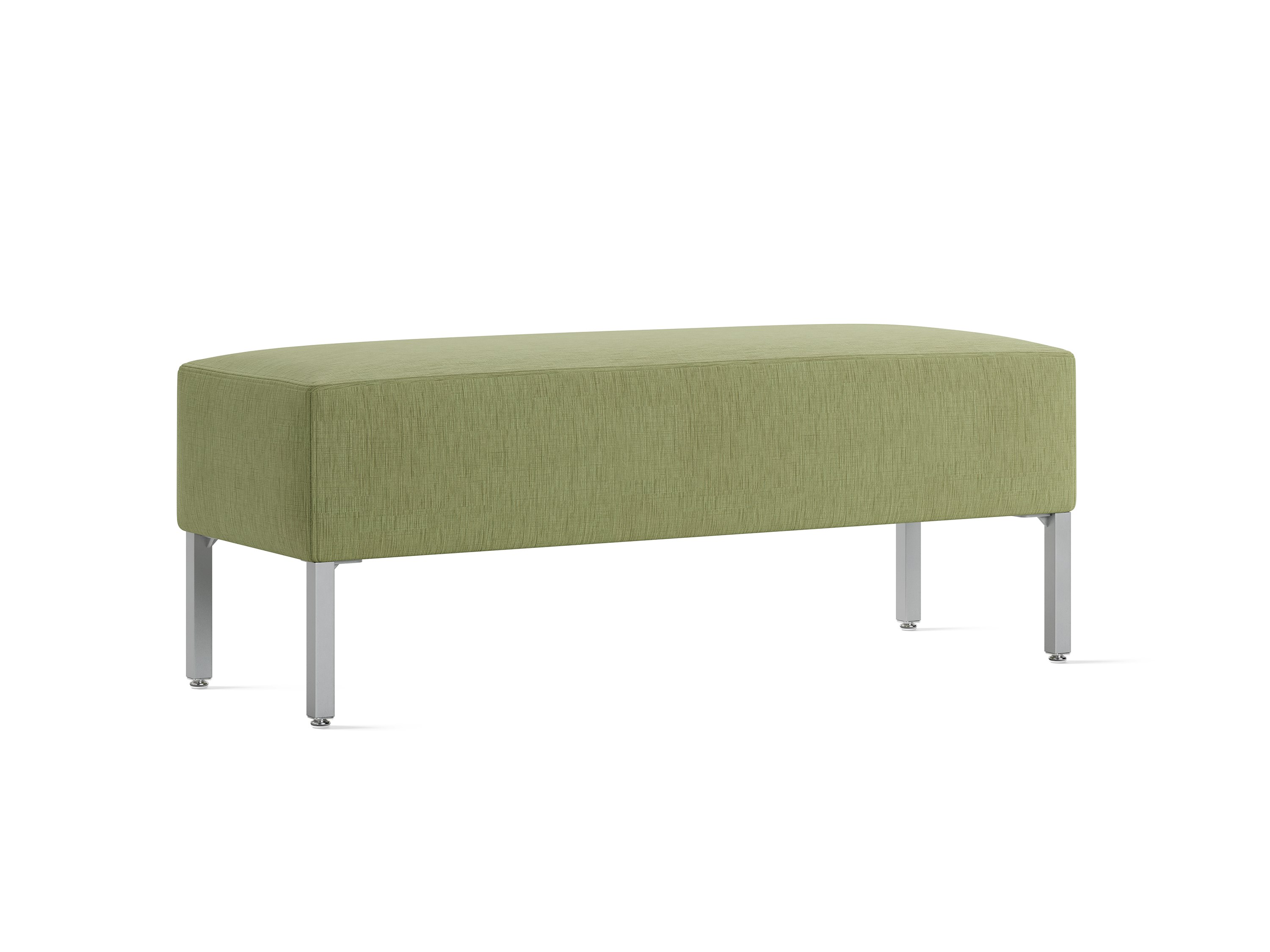 Riva Lounge Bench, Large rectangle, Green