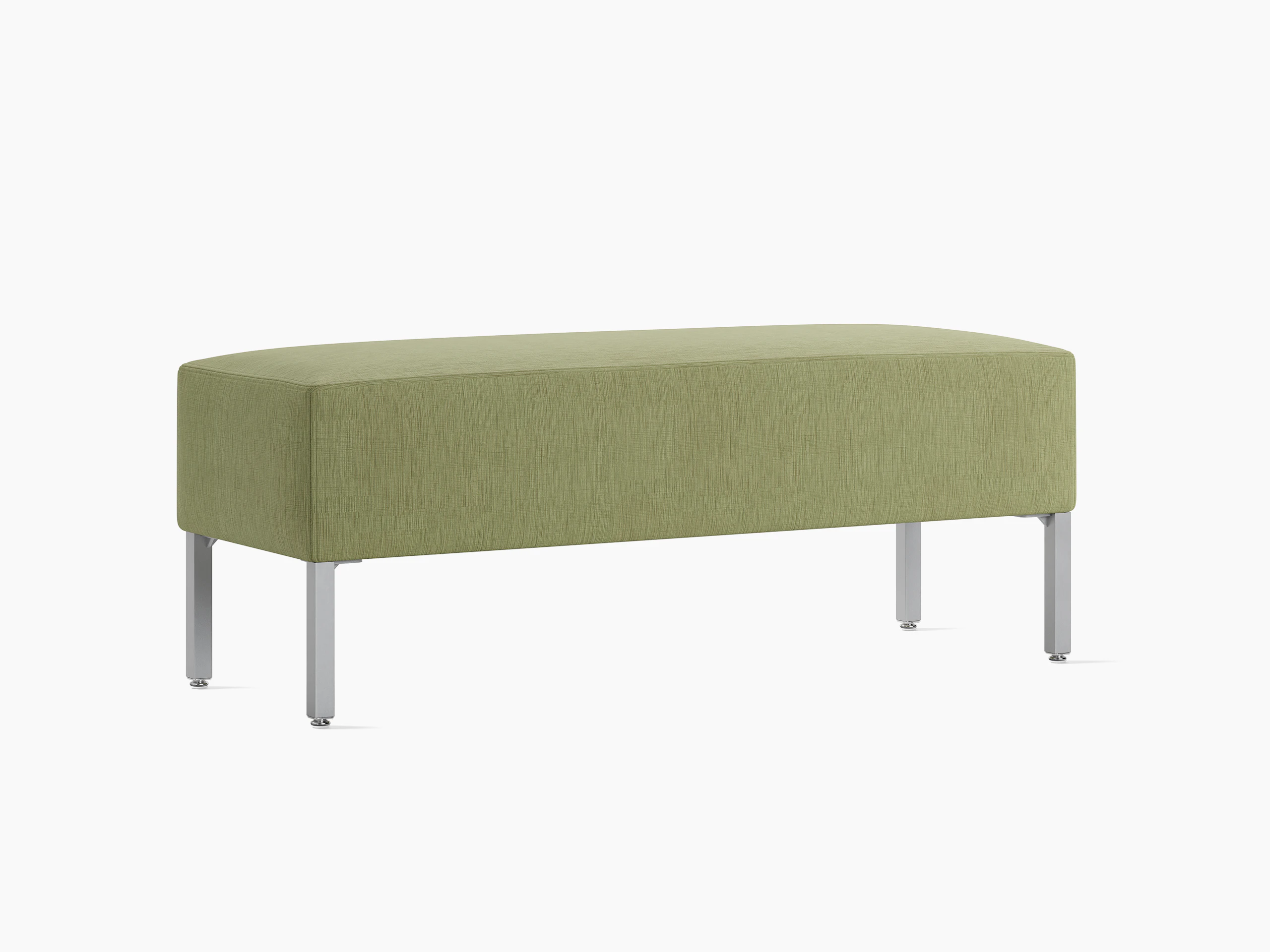 Riva Lounge Bench, Large rectangle, Green