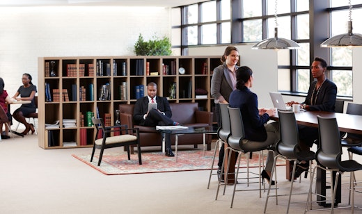 laminate fronts harvest table library meeting room activitity space bookcase cubby veneer collaboration knoll essentials refined focus