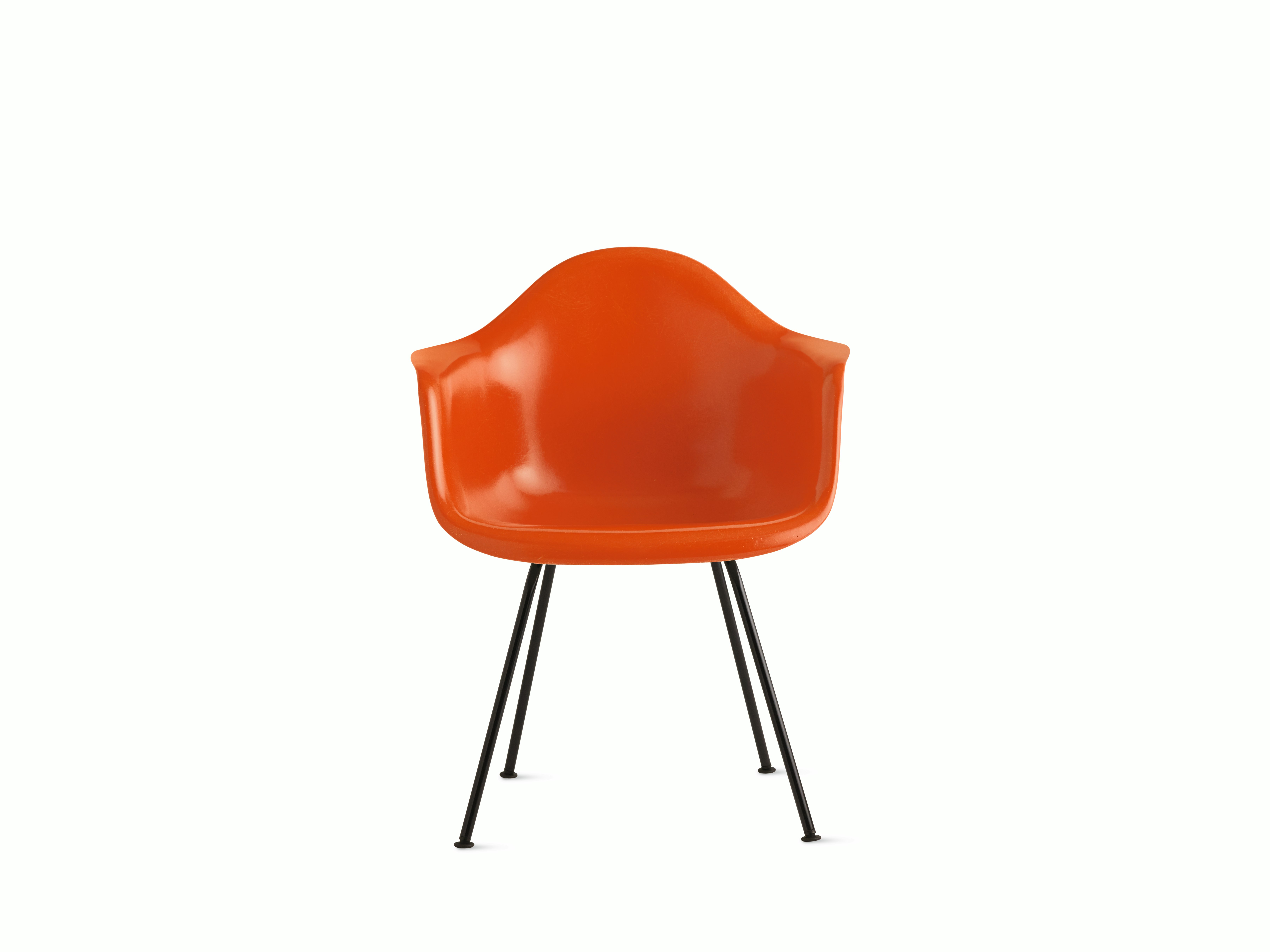 Eames Molded Fiberglass 4-Leg Armchair (DFAX)