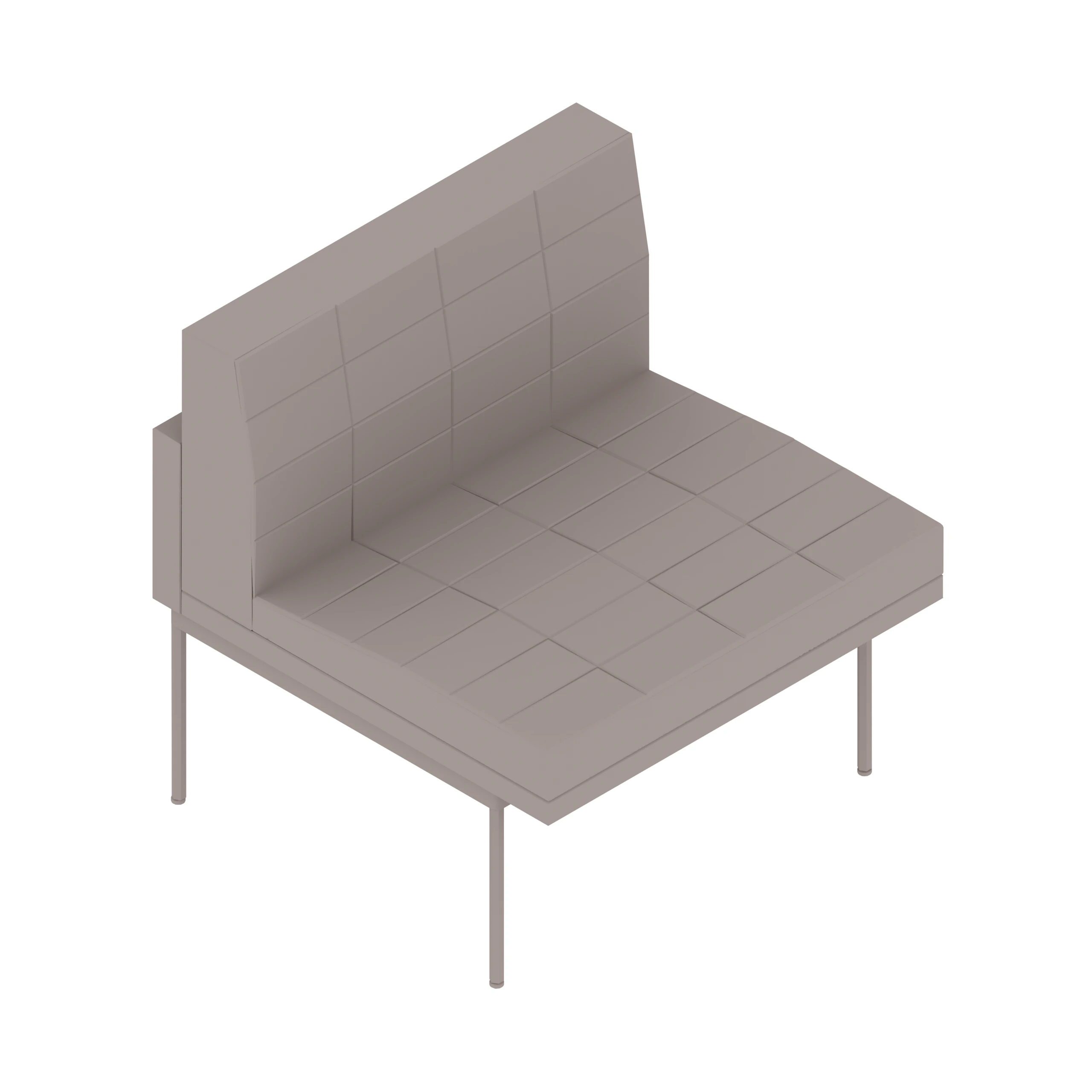 A generic rendering - Tuxedo Component Club Chair | Armless