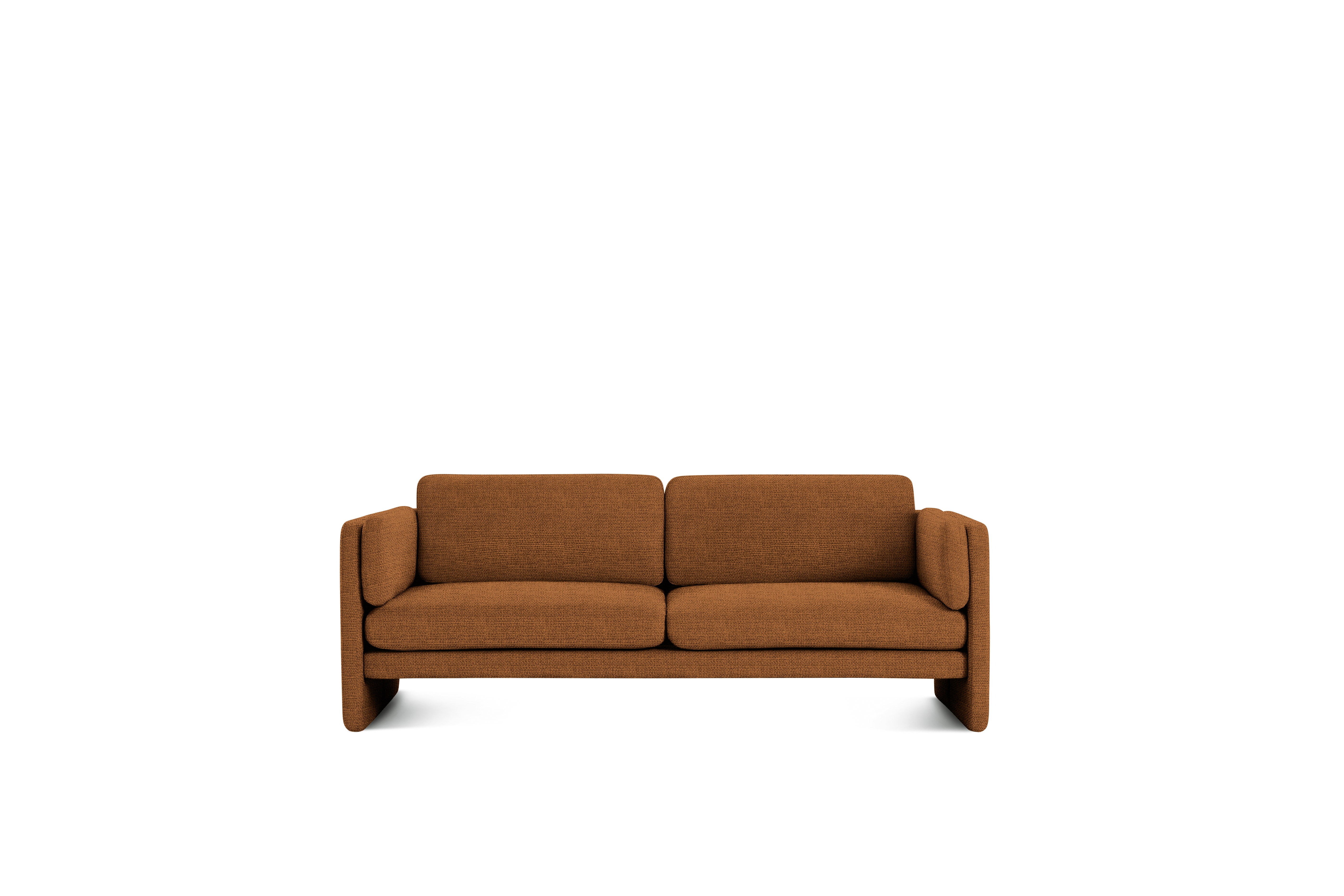 Pastille Sofa - 80 Inch, Fabric, Pebble Weave, Cannella
