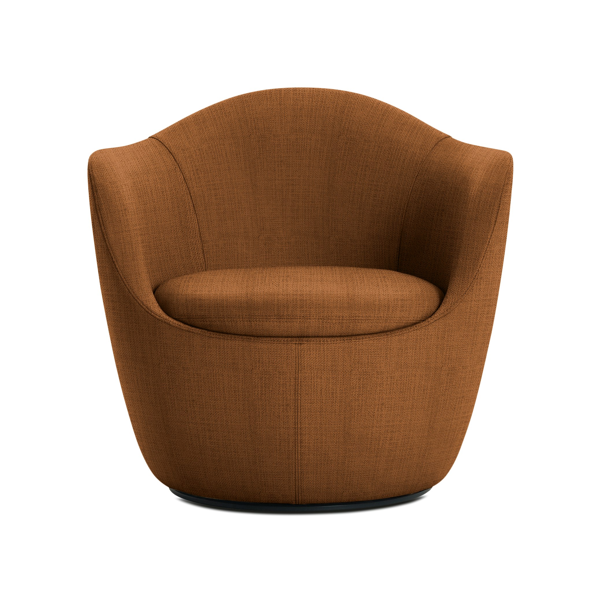 L&iacute;na Swivel Chair - Pebble Weave, Cannella